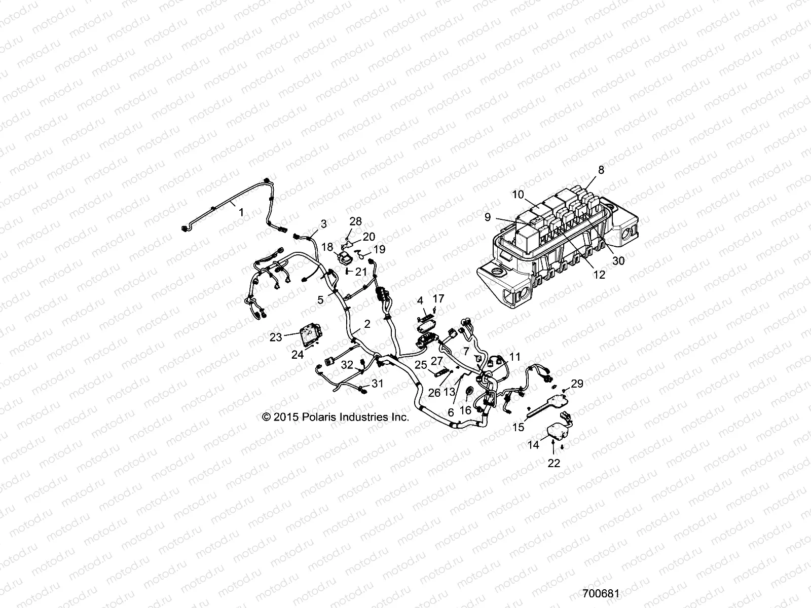 ELECTRICAL | ELECTRICAL, WIRE HARNESS - Z16VFE92AE/AH/AS/AW (700681)