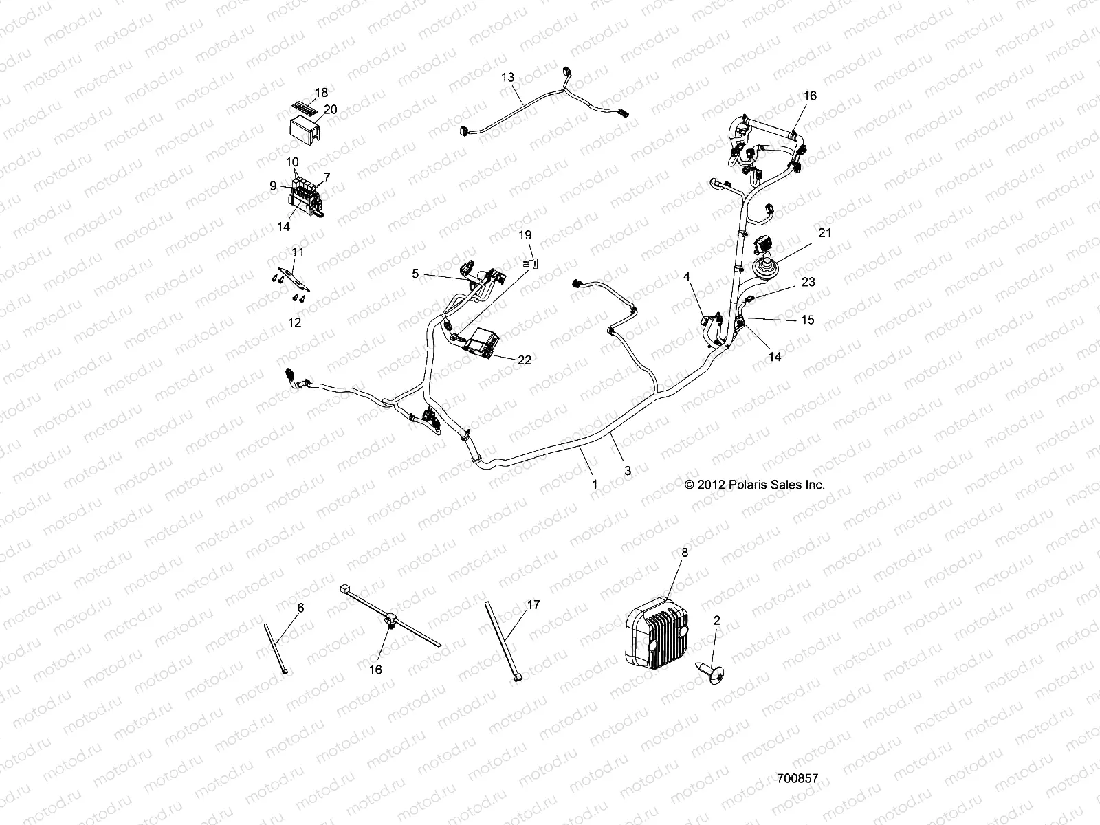 ELECTRICAL | ELECTRICAL, WIRE HARNESS - Z16VHA57A2 (700857)