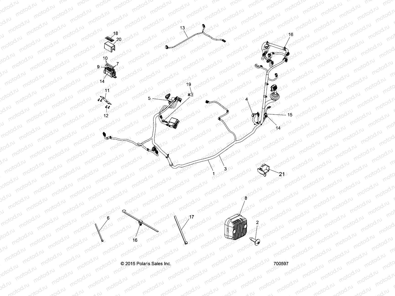 ELECTRICAL | ELECTRICAL, WIRE HARNESS - Z16VHA57FJ (700597)