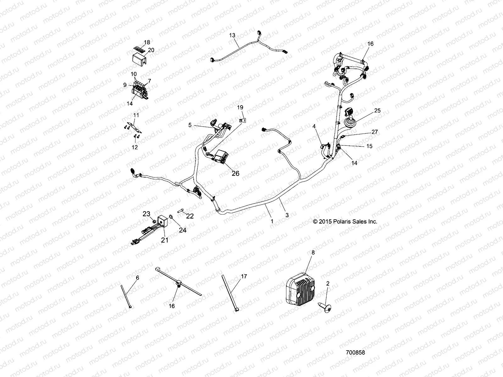 ELECTRICAL | ELECTRICAL, WIRE HARNESS - Z16VHE57AK/AS (700858)