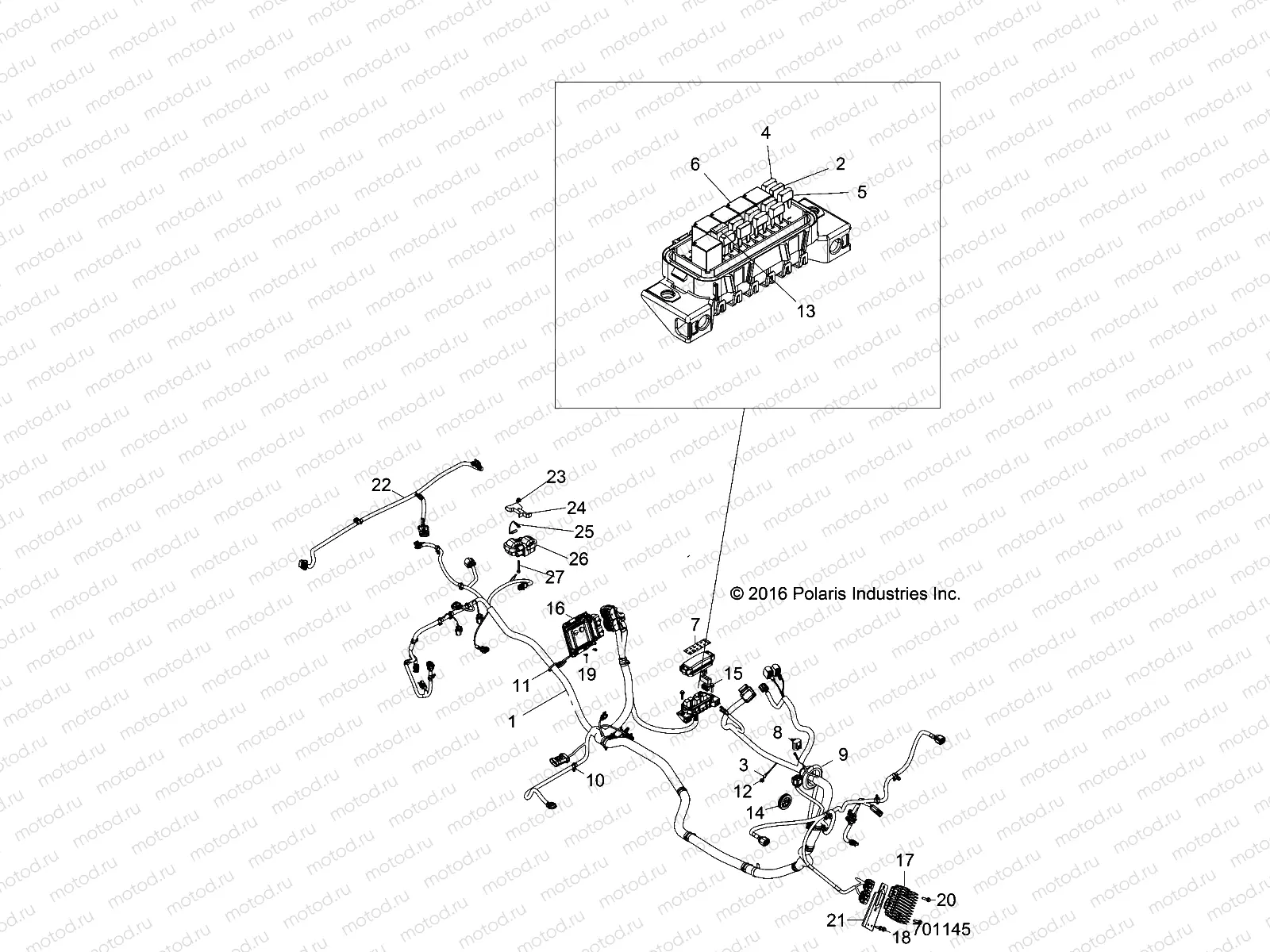 ELECTRICAL | ELECTRICAL, WIRE HARNESS - Z17VBE99AR/AL/AE (701145)