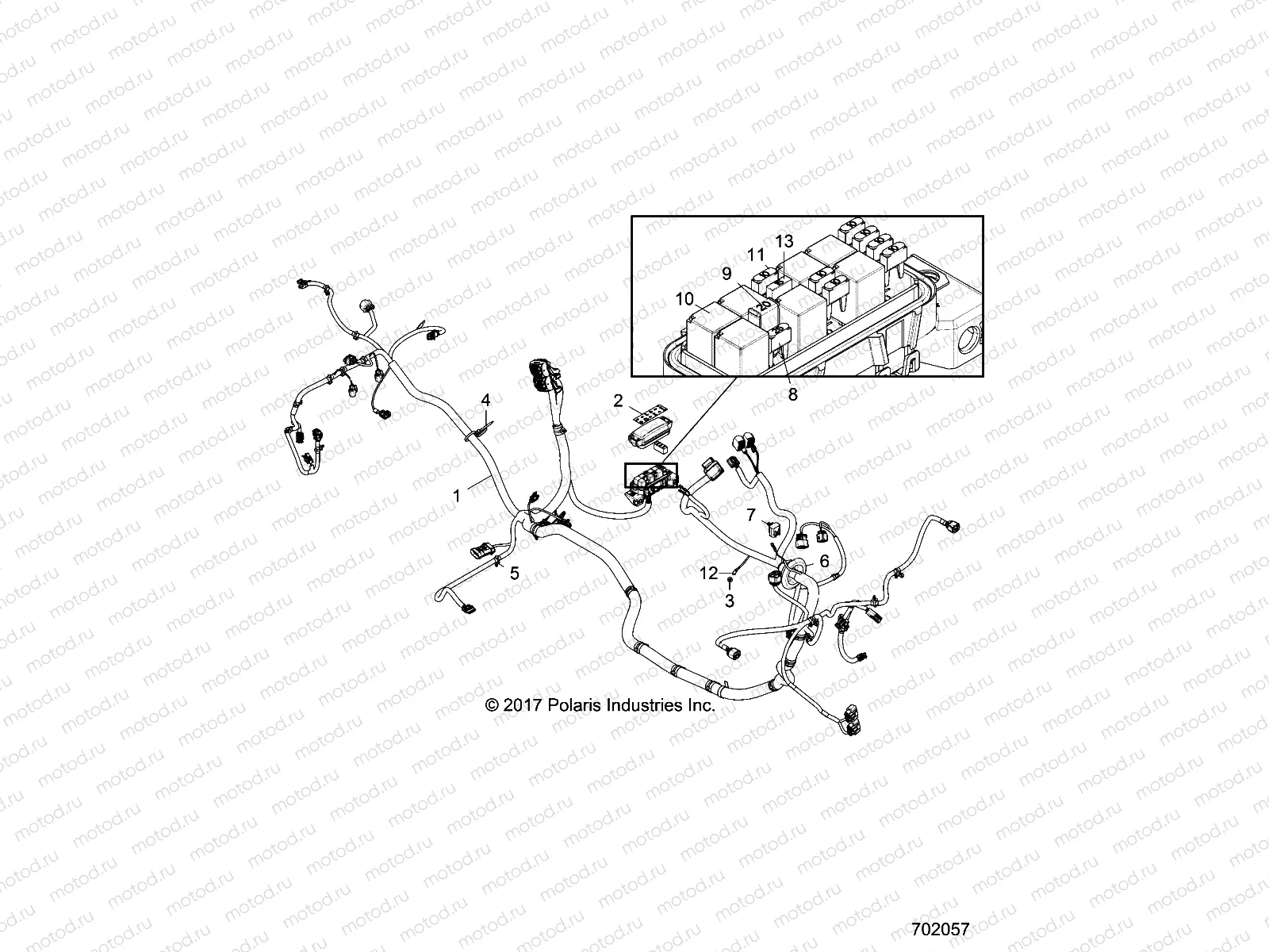 ELECTRICAL | ELECTRICAL, WIRE HARNESS - Z18VAE87BM/BW (702057)