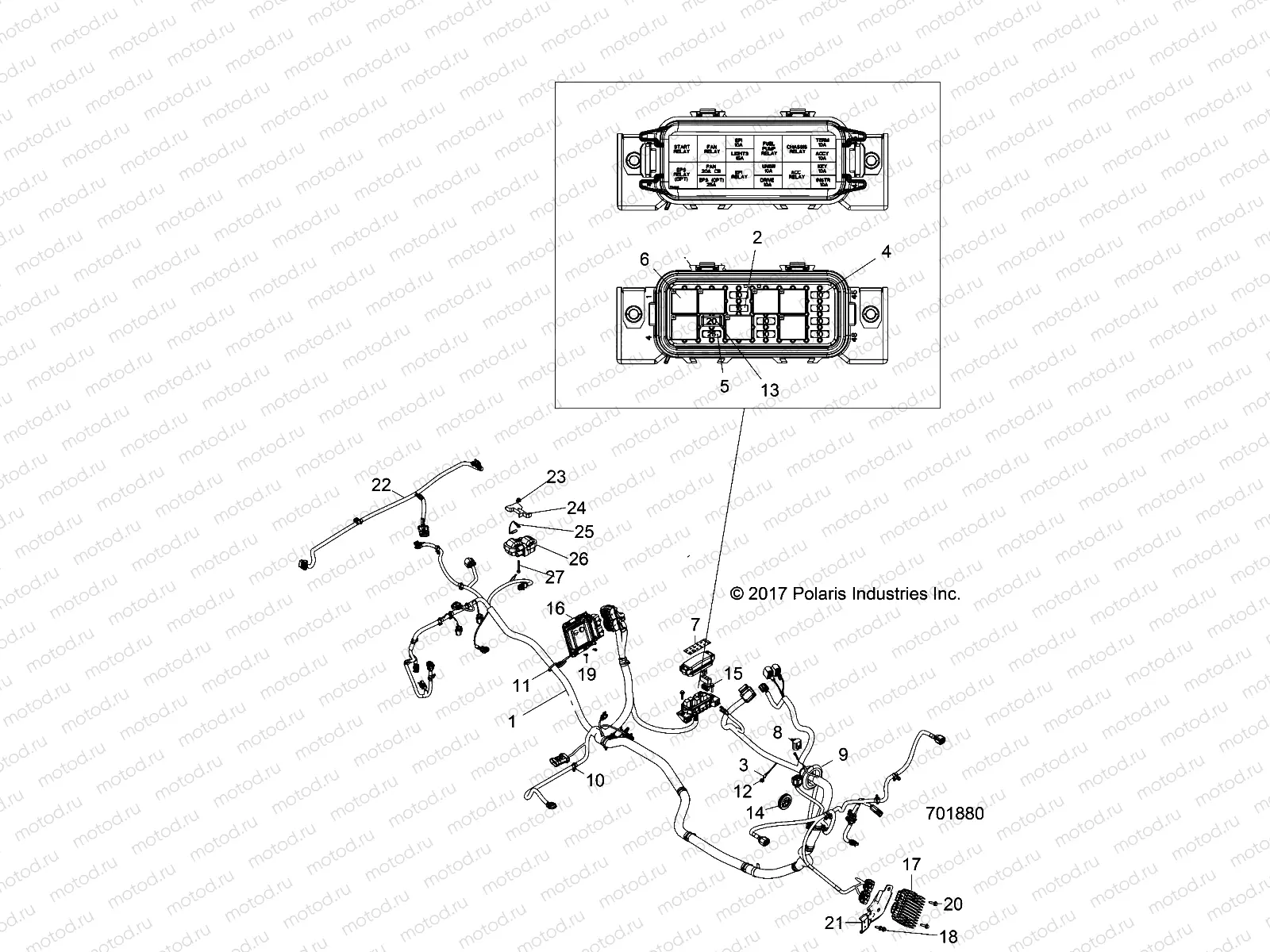 ELECTRICAL | ELECTRICAL, WIRE HARNESS - Z18VBE99BW (701880)