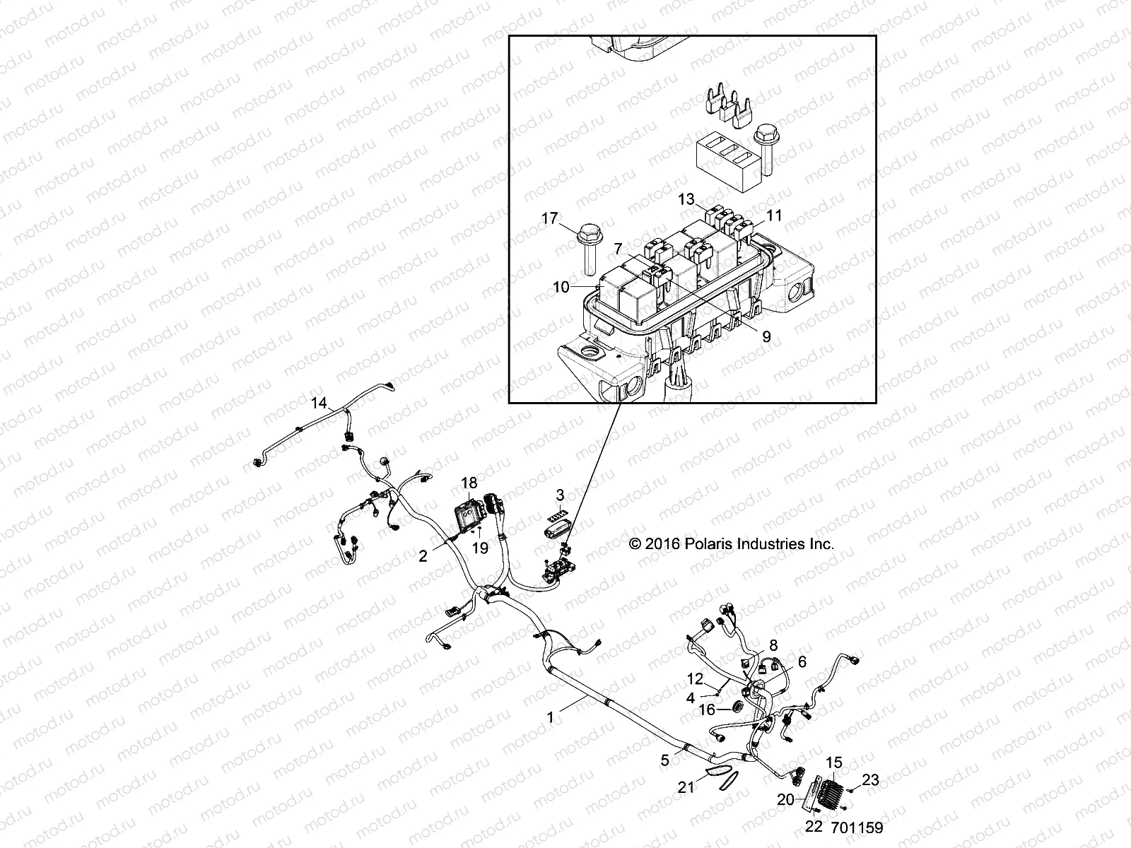 ELECTRICAL | ELECTRICAL, WIRE HARNESS - Z18VCE87BK/BU/BR/LU (701159)