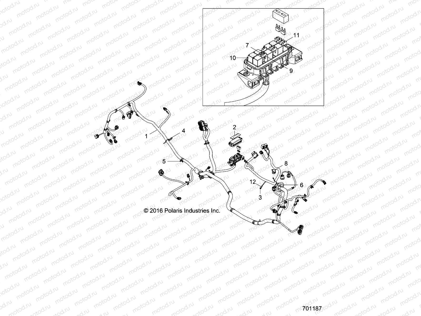 ELECTRICAL | ELECTRICAL, WIRE HARNESS - Z18VDE99AK/AJ/AW/LW (701187)