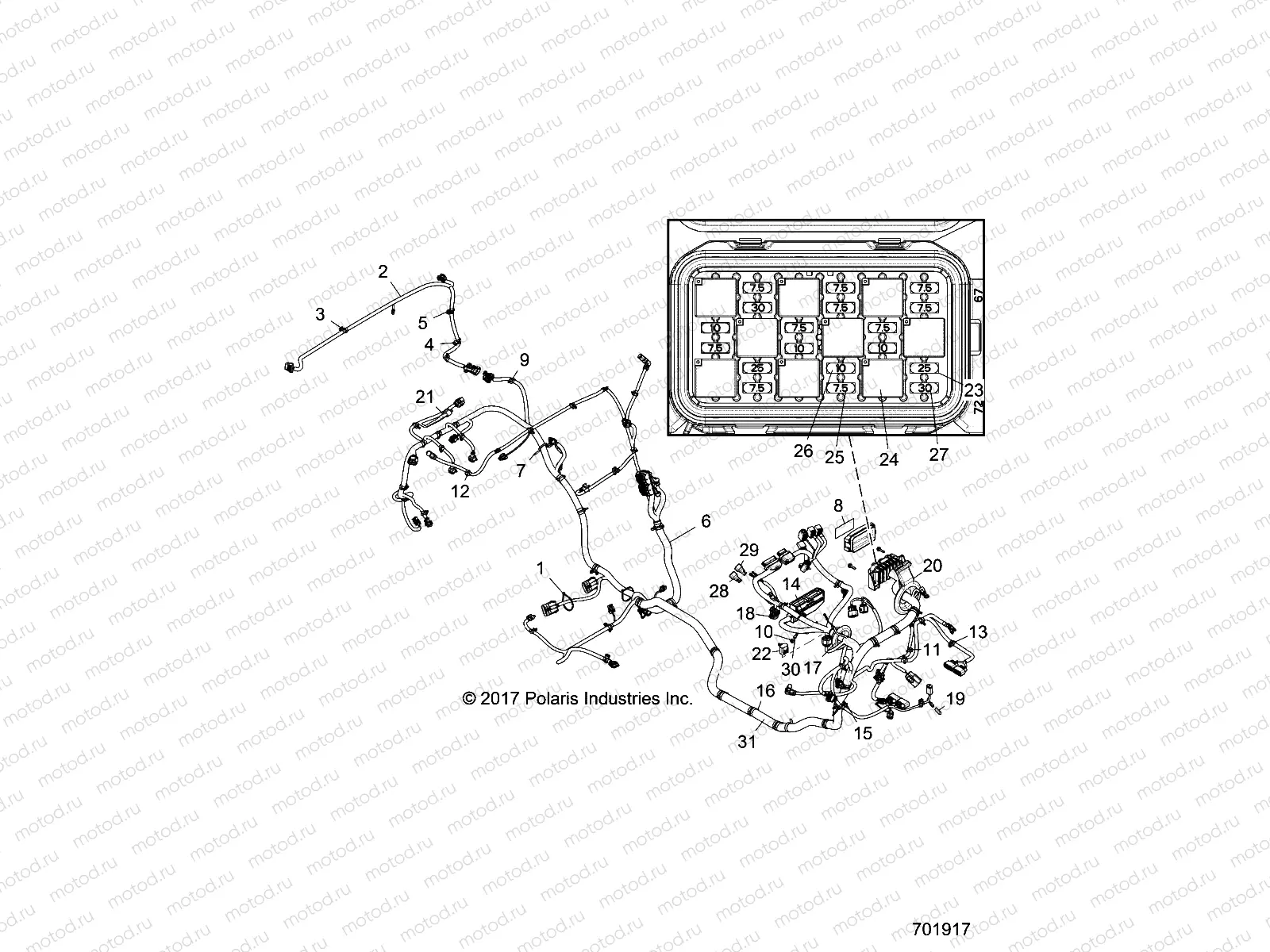 ELECTRICAL | ELECTRICAL, WIRE HARNESS - Z18VDL92NK (701917)