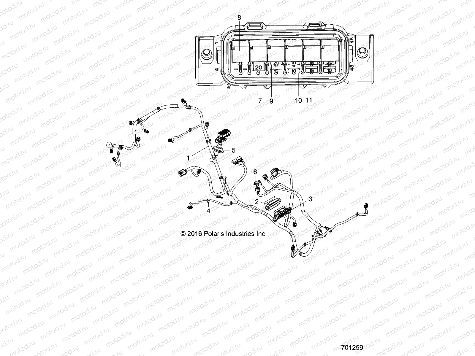ELECTRICAL | ELECTRICAL, WIRE HARNESS - Z18VHA57B2 (701259)