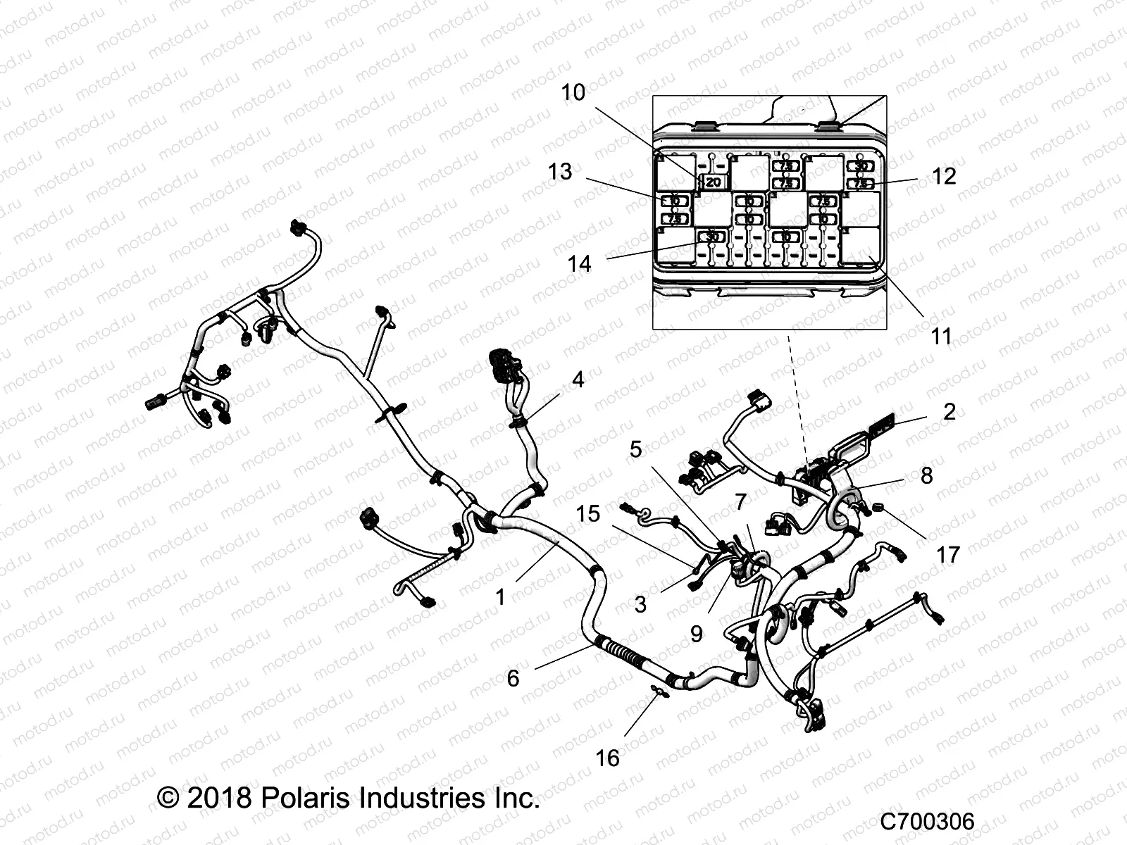 ELECTRICAL | ELECTRICAL, WIRE HARNESS - Z19VDM99AL (C700306)