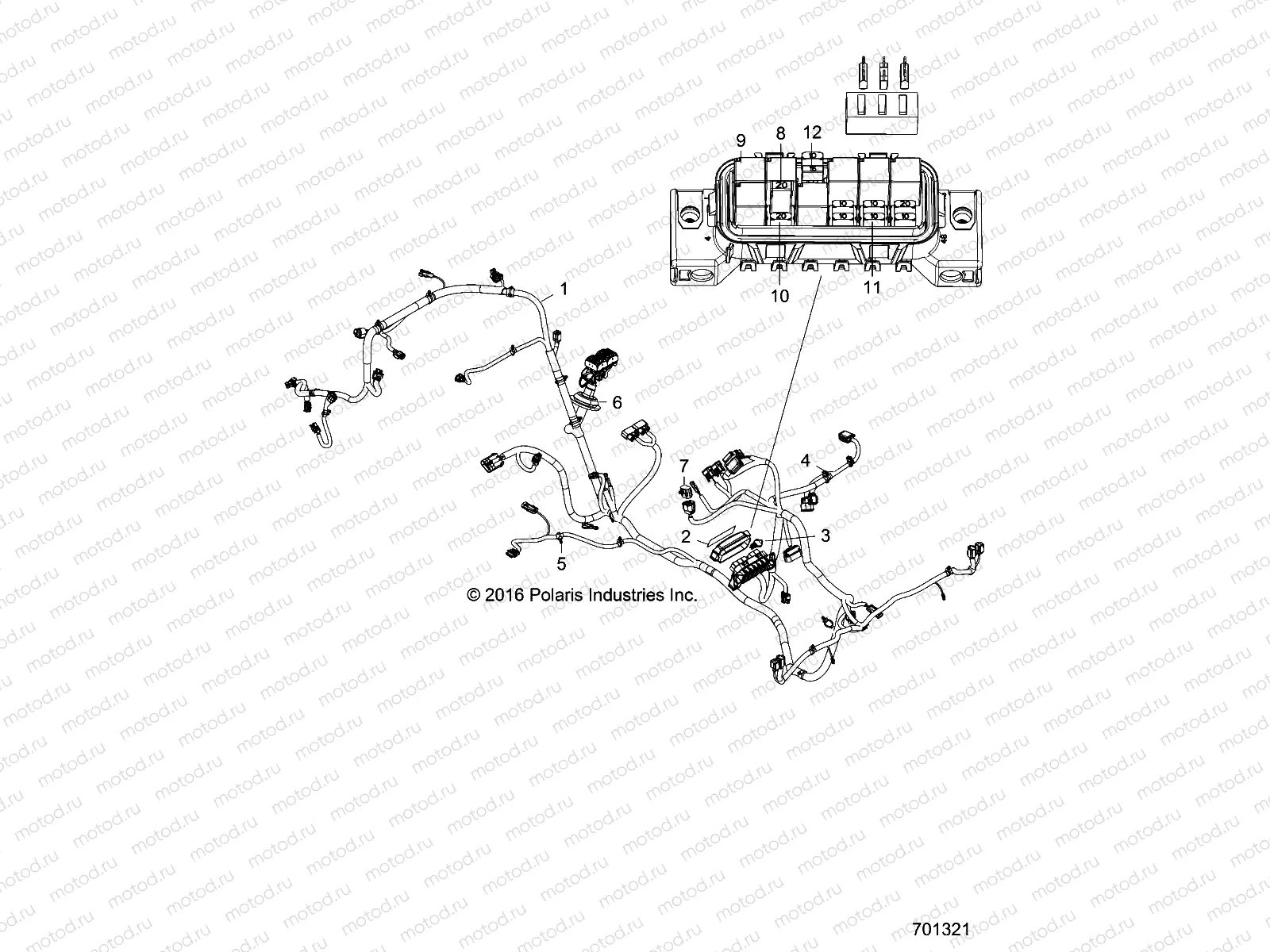 ELECTRICAL | ELECTRICAL, WIRE HARNESS - Z19VHA57F2 (701321)