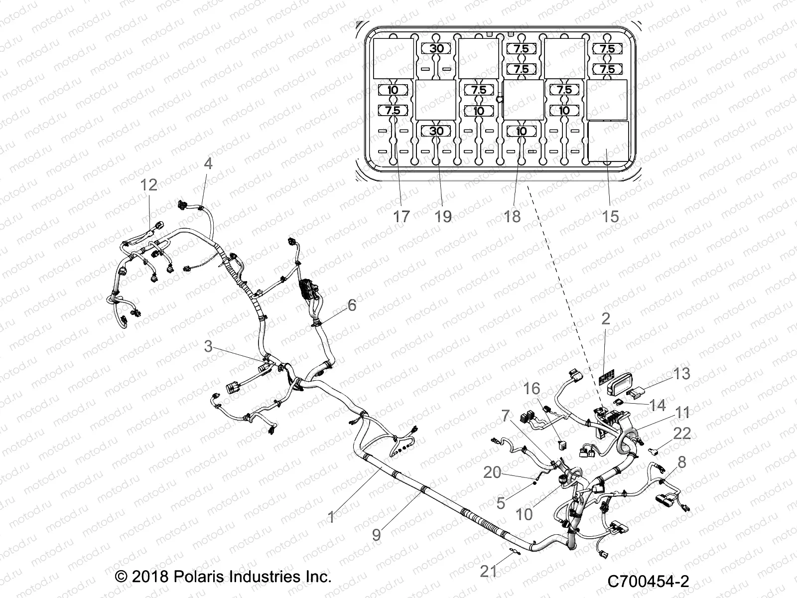 ELECTRICAL | ELECTRICAL, WIRE HARNESS - Z19VPE92AM (C700454-2)