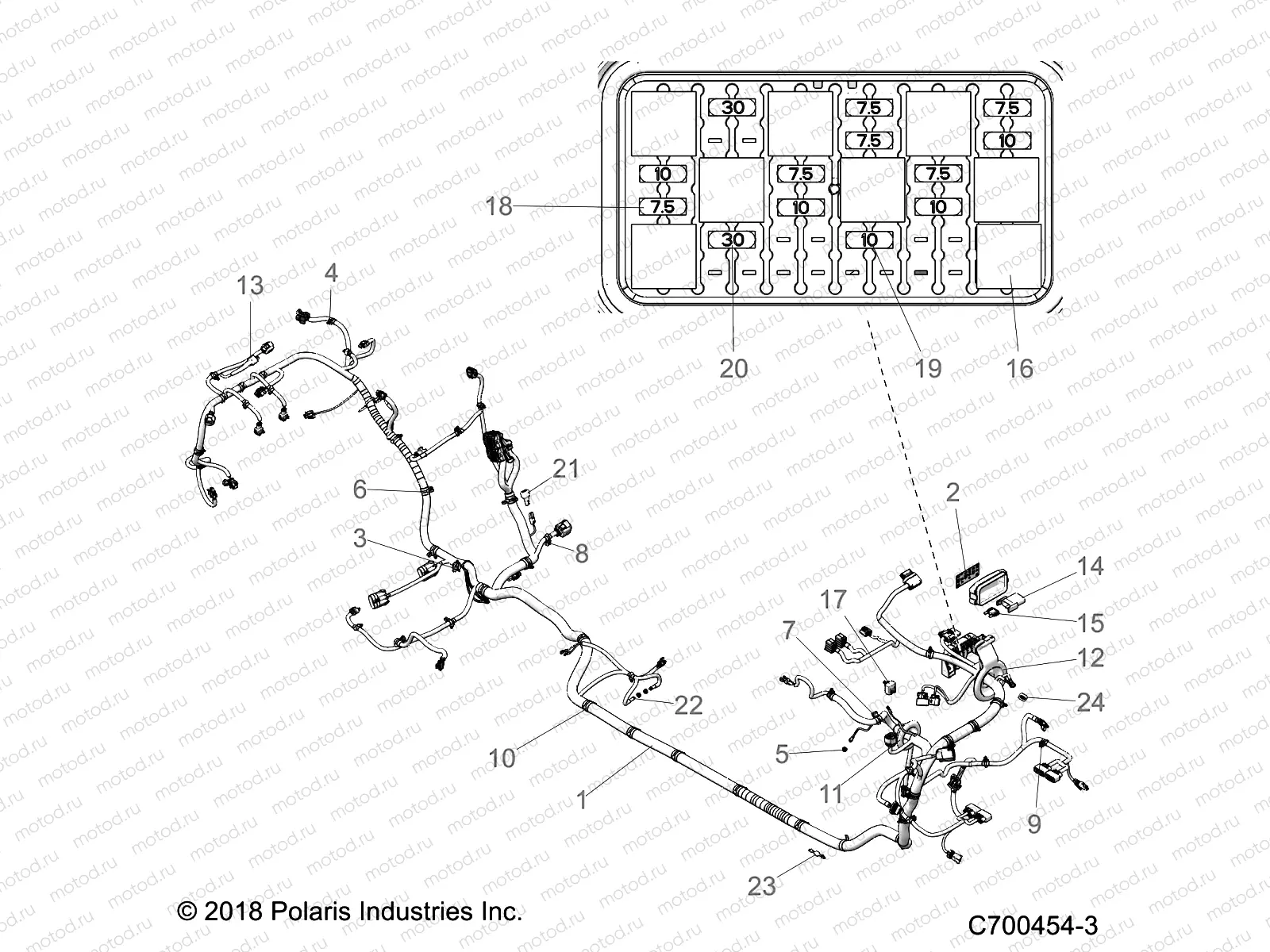 ELECTRICAL | ELECTRICAL, WIRE HARNESS - Z19VPE92BM (C700454-3)