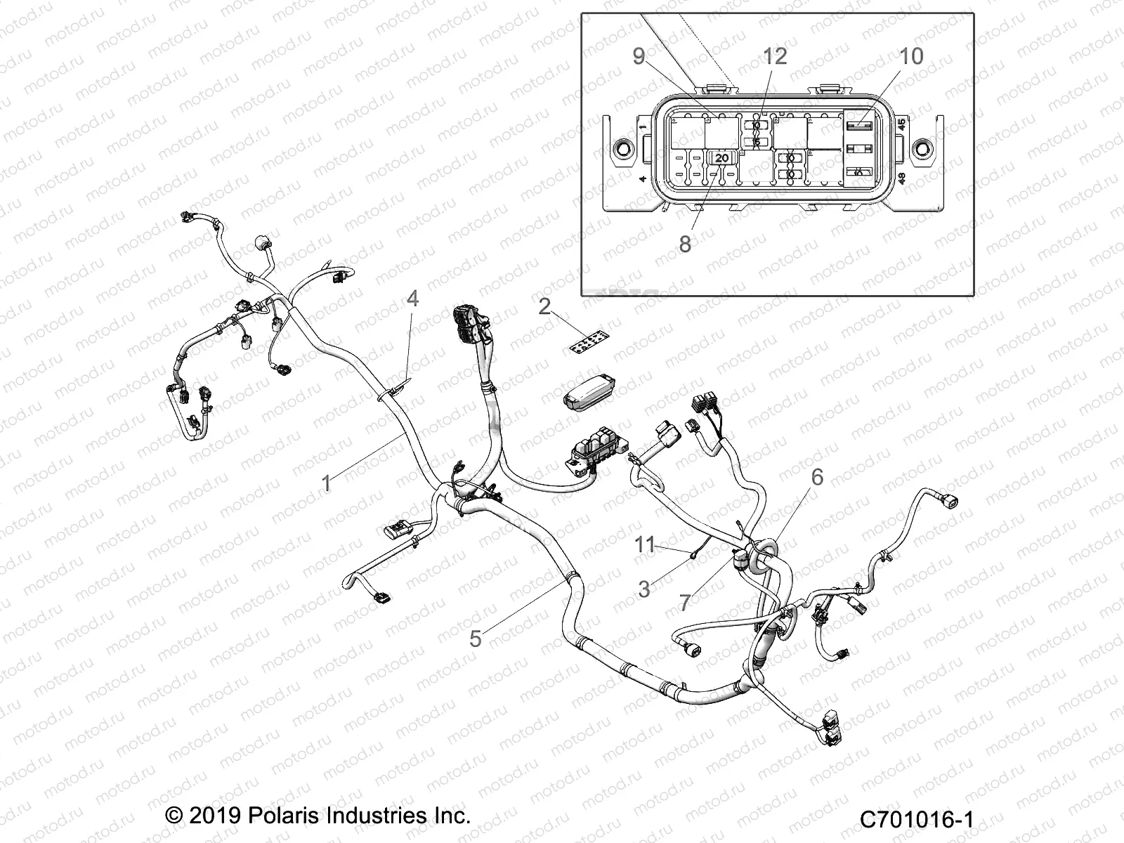 ELECTRICAL | ELECTRICAL, WIRE HARNESS - Z20A5A87B2 (C701016-1)