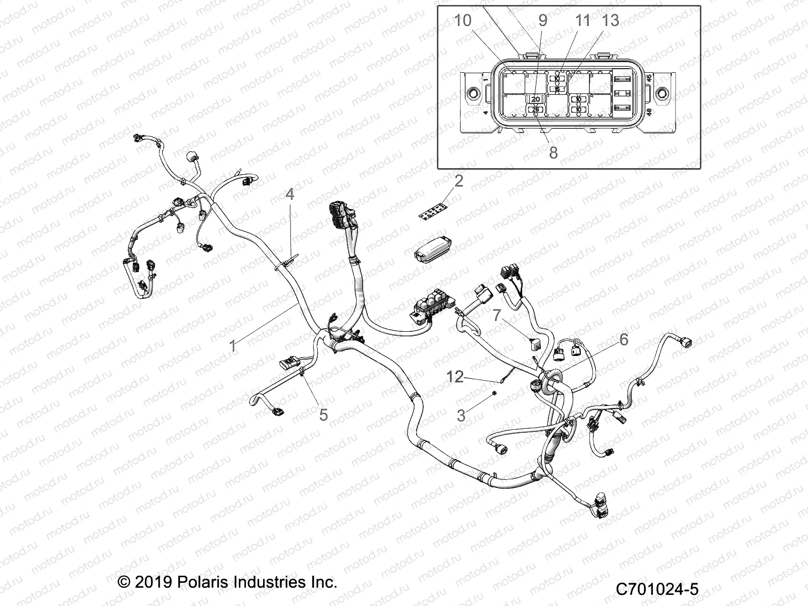 ELECTRICAL | ELECTRICAL, WIRE HARNESS - Z20A5E87BP/BK/BX (C701024-5)