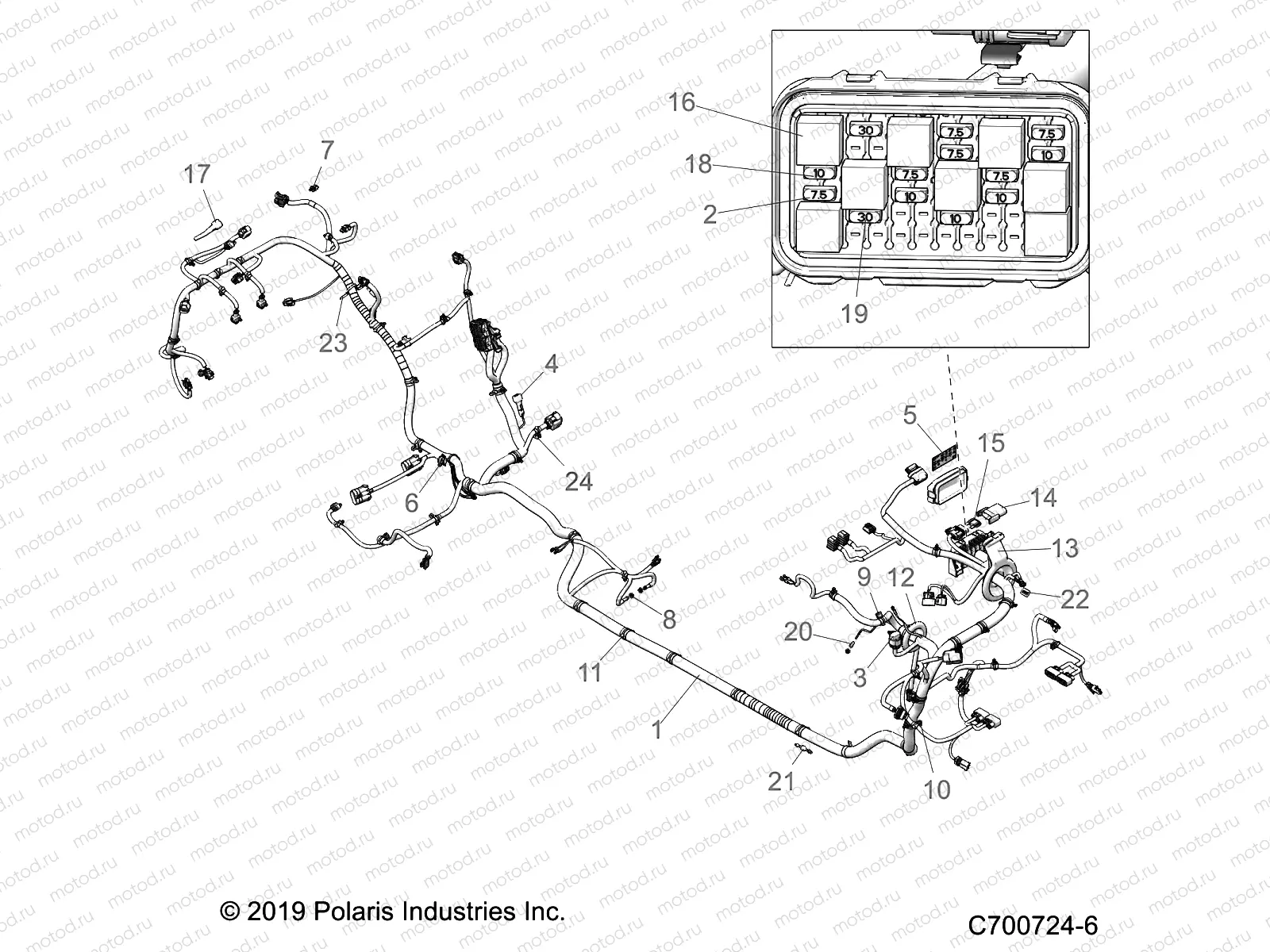 ELECTRICAL | ELECTRICAL, WIRE HARNESS - Z20P4E92BC/F92AC (C700724-6)
