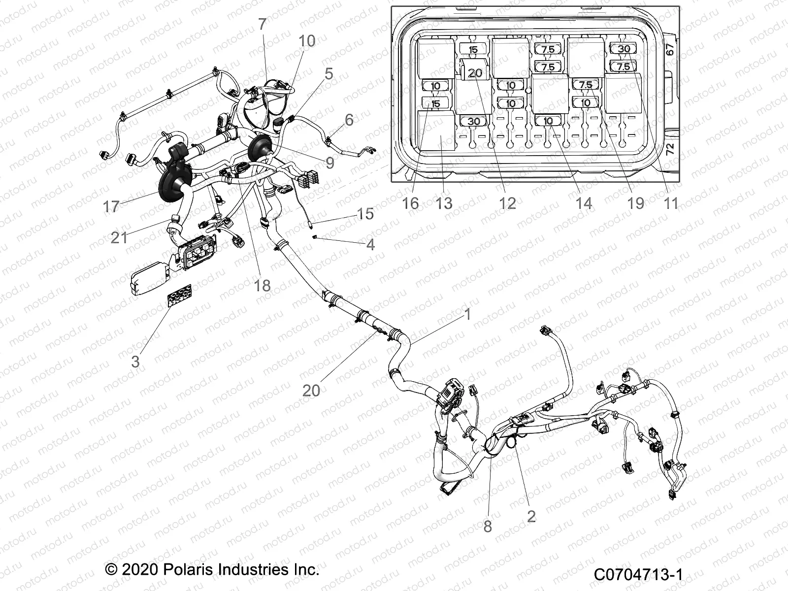 ELECTRICAL | ELECTRICAL, WIRE HARNESS - Z21A5P87B5/K87B4(C701024-5)