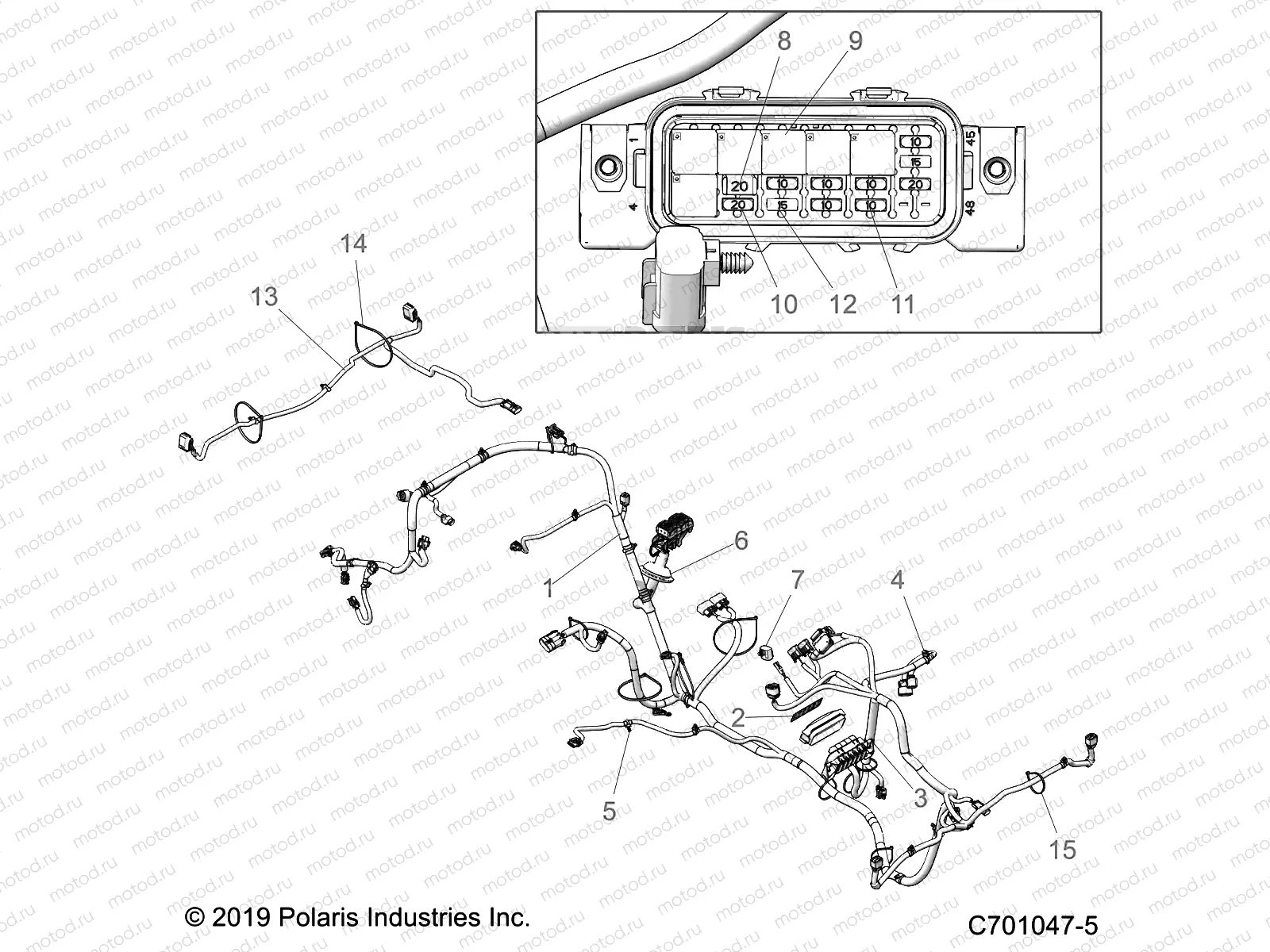 ELECTRICAL | ELECTRICAL, WIRE HARNESS - Z21CHE57AK (C701047-4)
