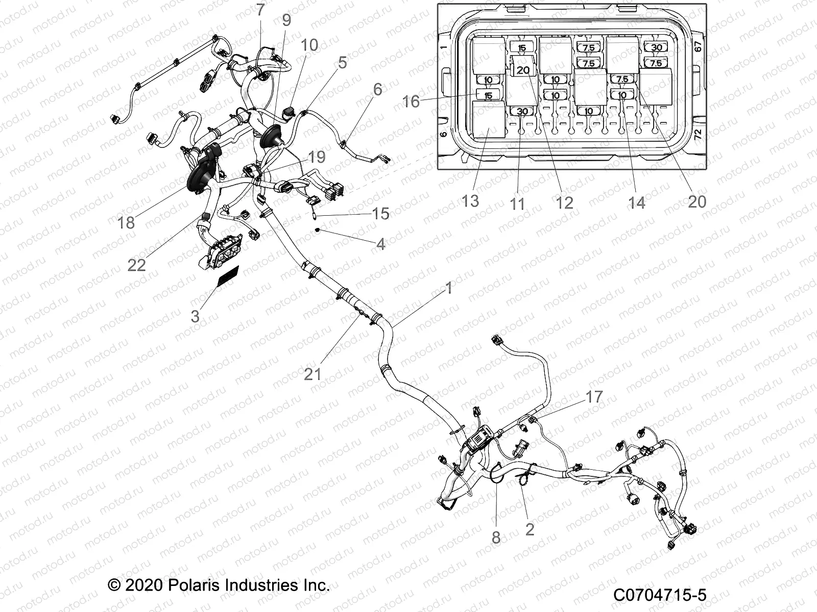 ELECTRICAL | ELECTRICAL, WIRE HARNESS - Z22ASE99A5/B5(C0704715-5)