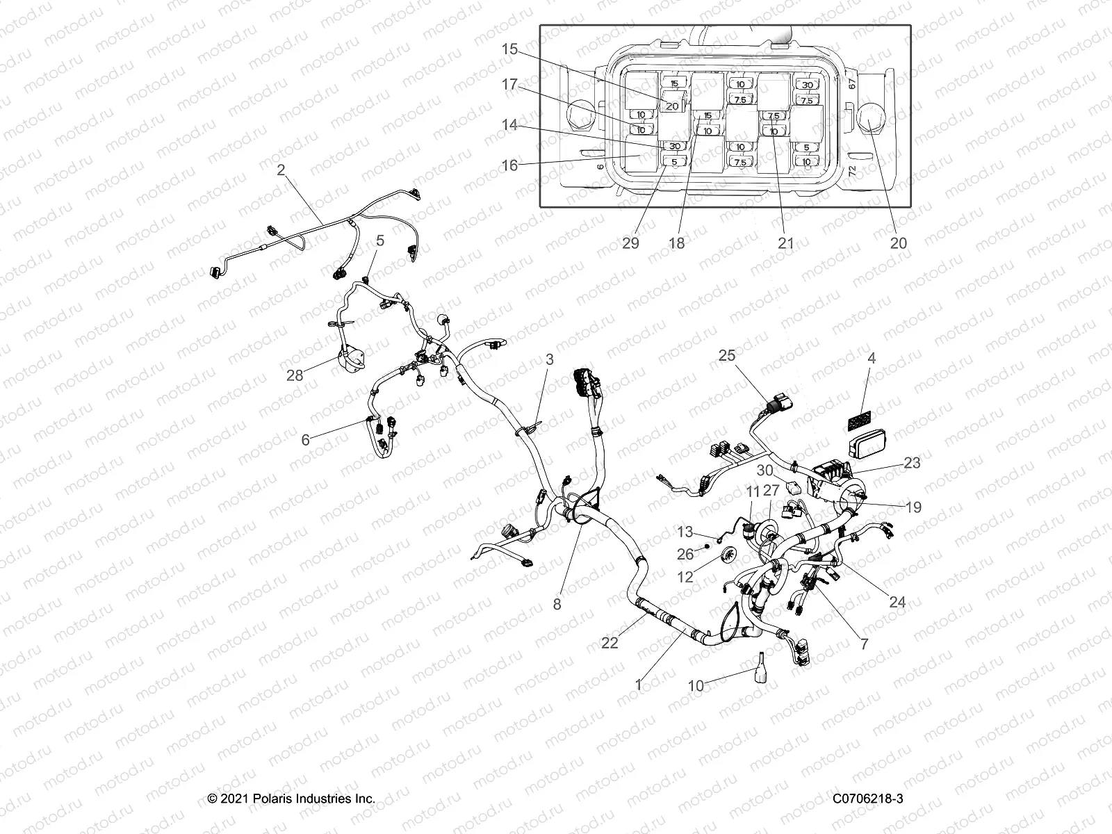 ELECTRICAL | ELECTRICAL, WIRE HARNESS - Z22ASE99F4/F5/S99C4/C5 (C0706218-3)