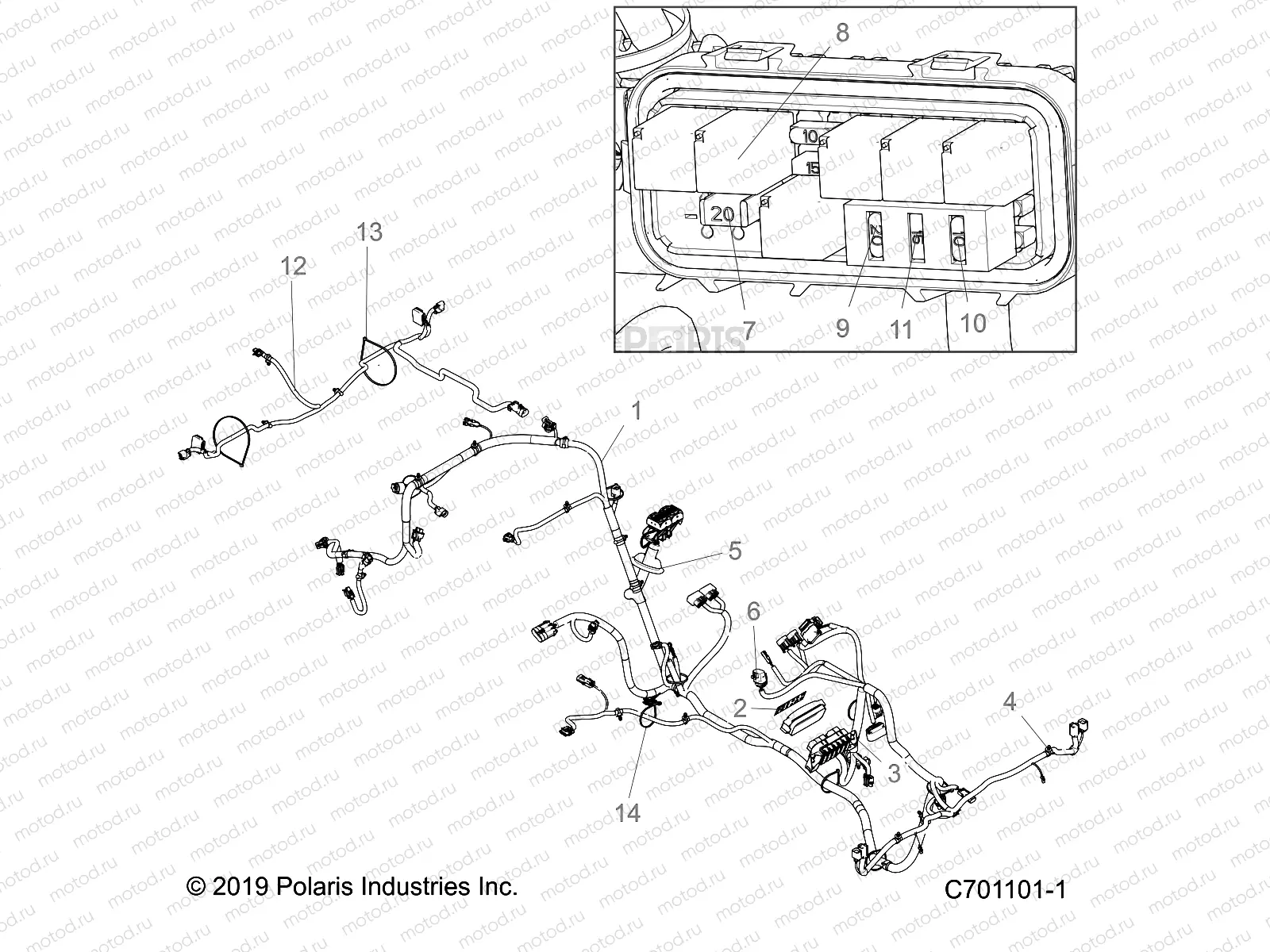 ELECTRICAL | ELECTRICAL, WIRE HARNESS - Z22CHA57K2 (C704031-1)
