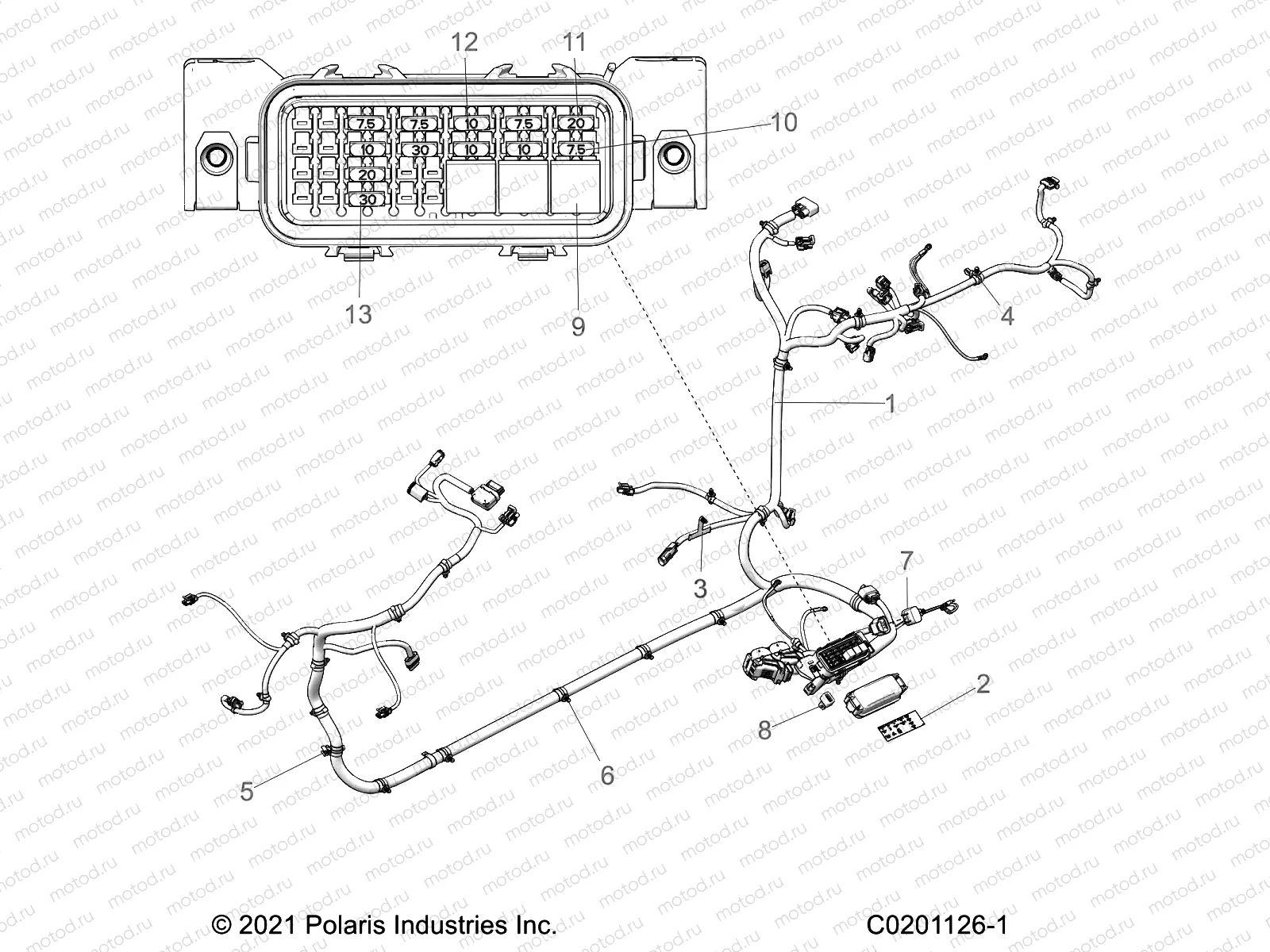 ELECTRICAL | ELECTRICAL, WIRE HARNESS - Z23HCB18D2 (C0201126-1)
