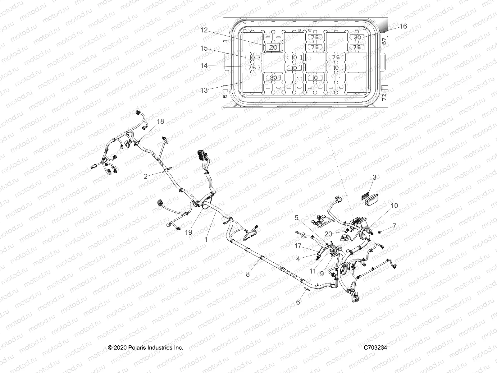 ELECTRICAL | ELECTRICAL, WIRE HARNESS - Z23N4E99NR (C703234)