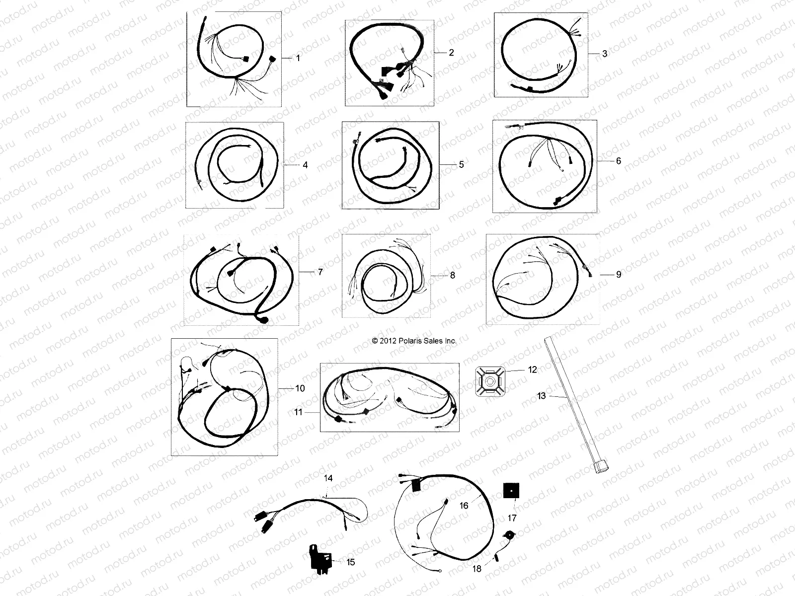 ELECTRICAL | ELECTRICAL, WIRE HARNESSES 1 - L13G2/4/6 ALL OPTIONS (49GEMELECTRICAL13HARNESS)