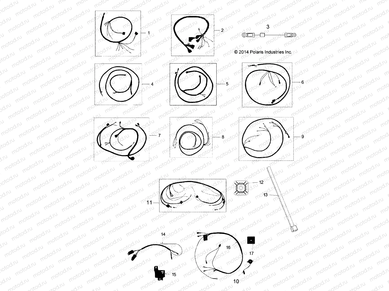 ELECTRICAL | ELECTRICAL, WIRE HARNESSES 1 - L16G2D/4/6 ALL OPTIONS (49GEMELECTRICAL16HRNS1)