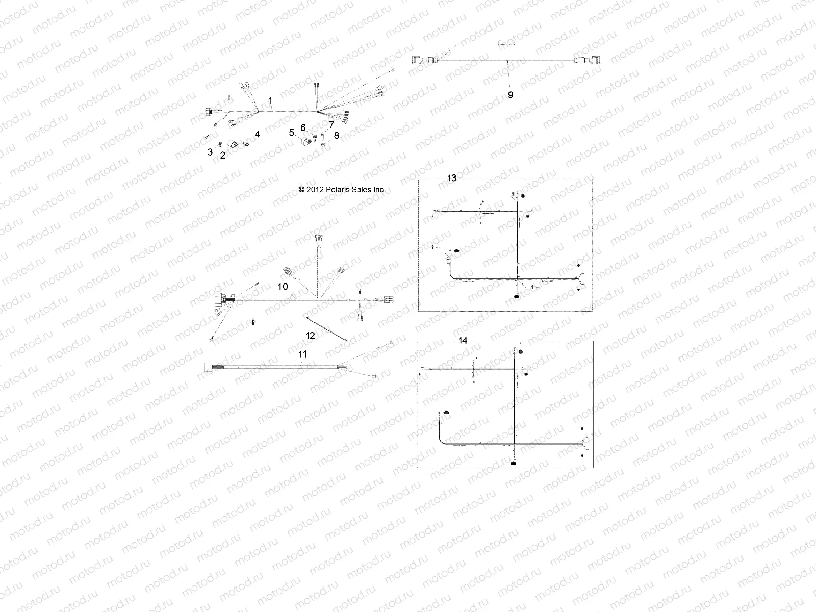 ELECTRICAL | ELECTRICAL, WIRE HARNESSES 2 - L14G2/4/6 ALL OPTIONS (49GEMELECTRICAL13HARNESSES)