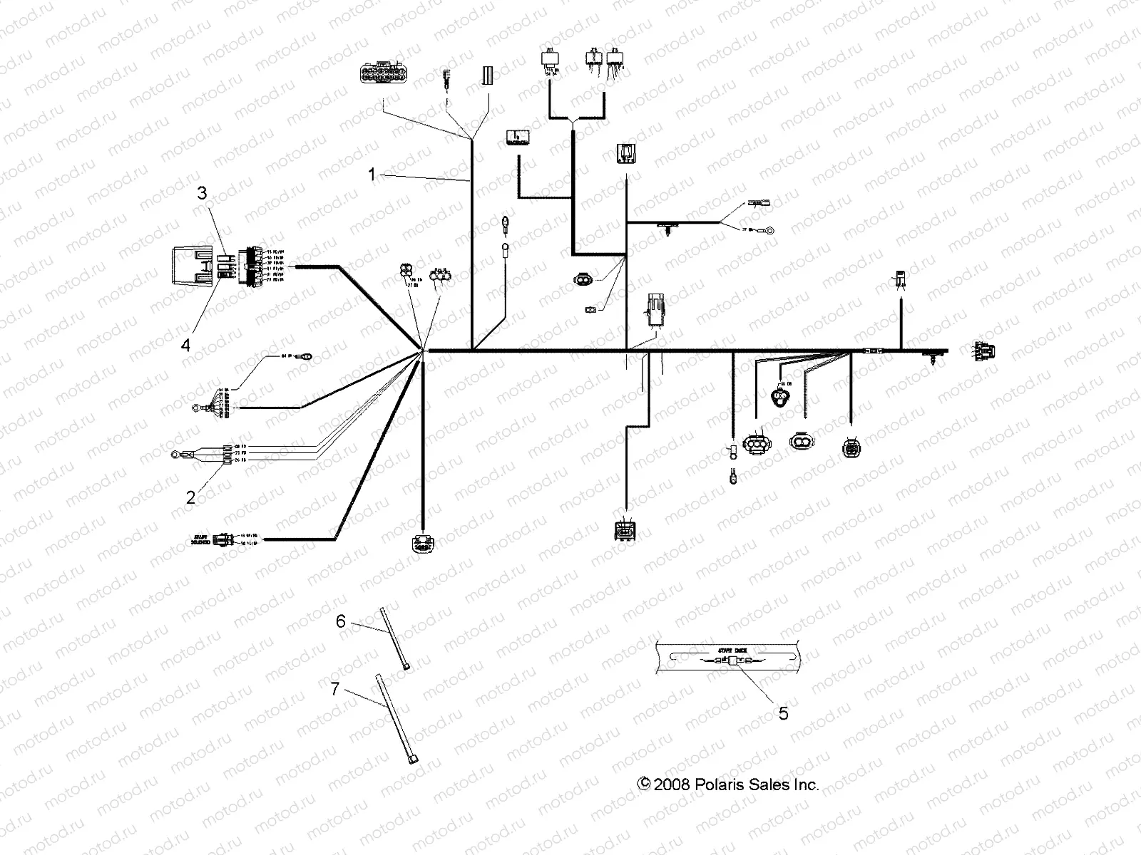 ELECTRICAL | ELECTRICAL, WIRE HARNESSES - A10GP52AA (49ATVHARNESS09OUT525)