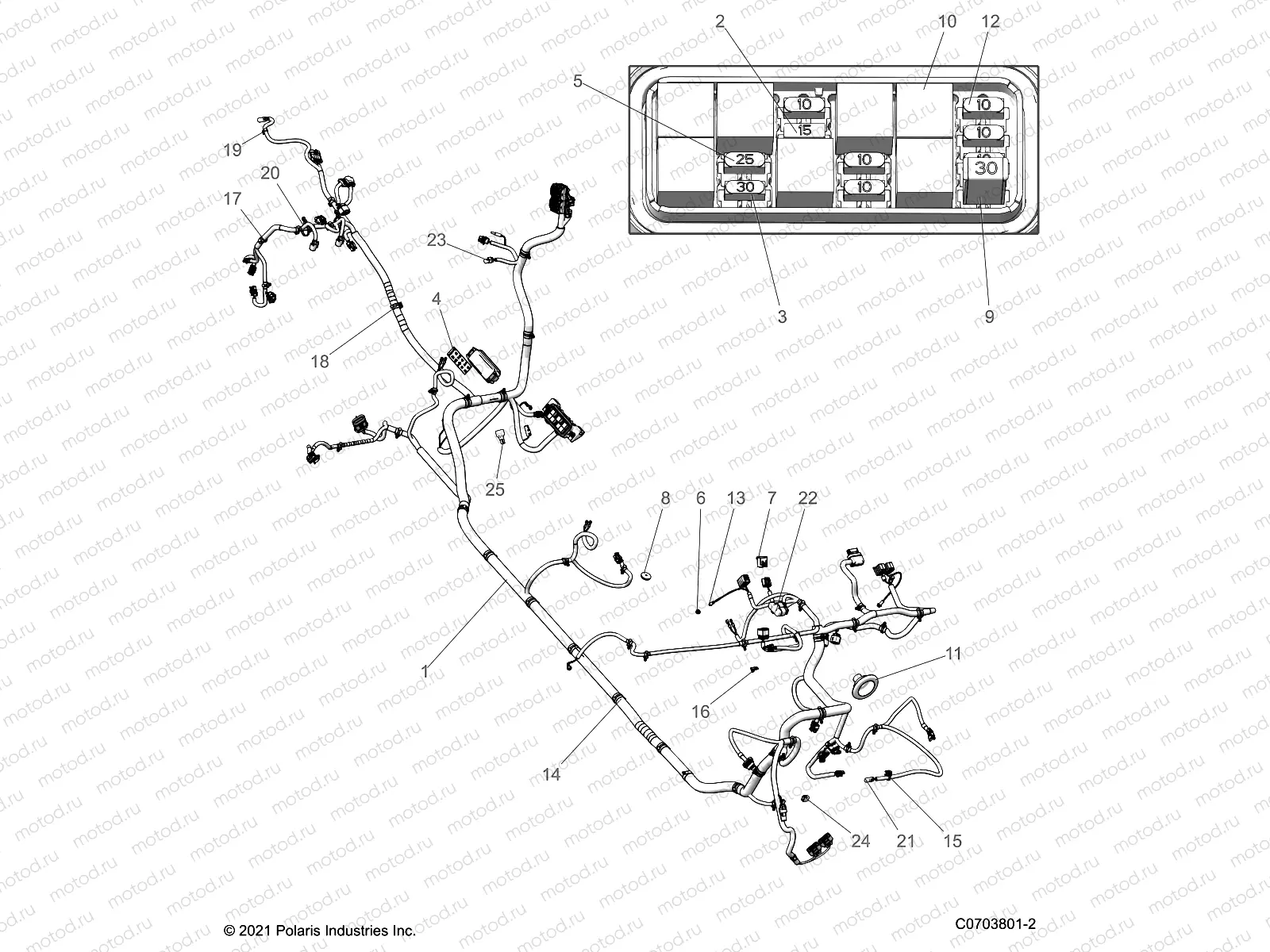 ELECTRICAL | ELECTRICAL, WIRE HARNESSES, CHASSIS - G22GMJ99AC/AJ/BC/BJ (C0703801-2)