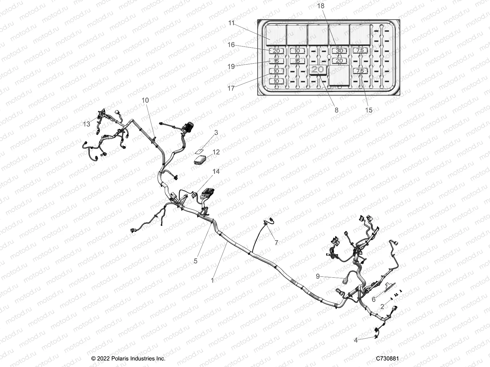 ELECTRICAL | ELECTRICAL, WIRE HARNESSES, CHASSIS - R23RSE99A9/B9/AJ/BJ/AK/BK/AX/BX (C0705391)