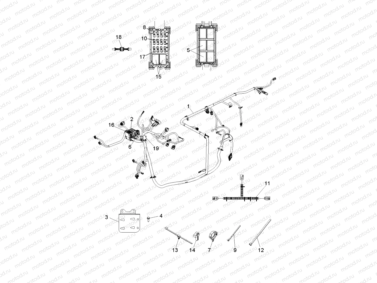 ELECTRICAL | ELECTRICAL, WIRE HARNESSES - D142D9JDJ (49BOBCATHARNESS12DCREW)