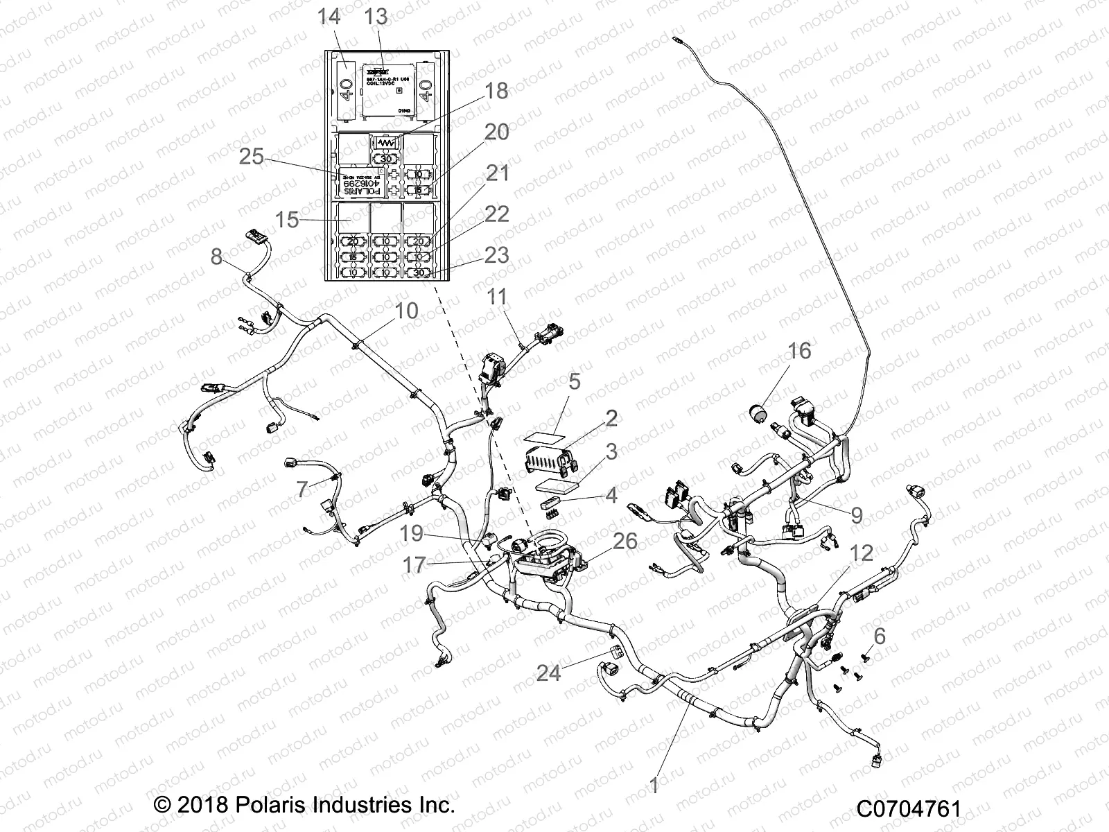 ELECTRICAL | ELECTRICAL, WIRE HARNESSES - D20BBPD4B4/APD4B4 (C0704761)