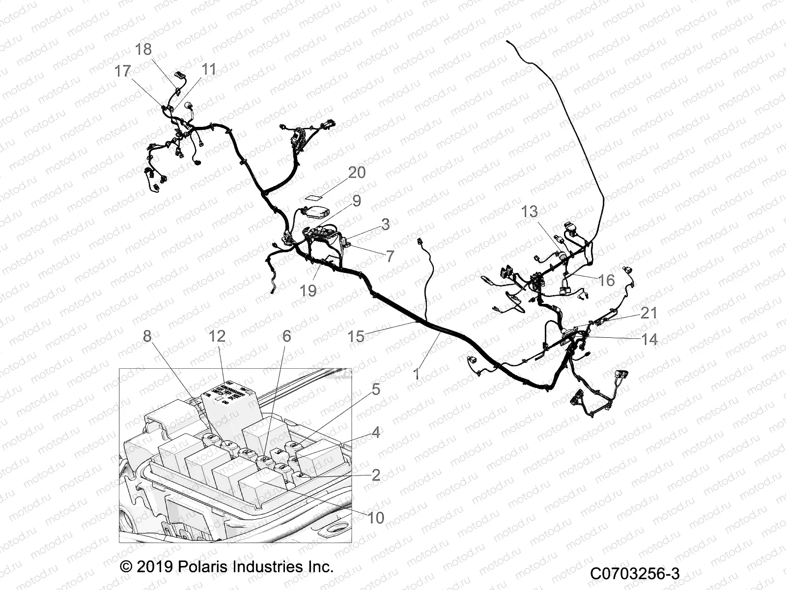 ELECTRICAL | ELECTRICAL, WIRE HARNESSES - D21BEP99A4/B4/GP99A4 (C0703256-3)