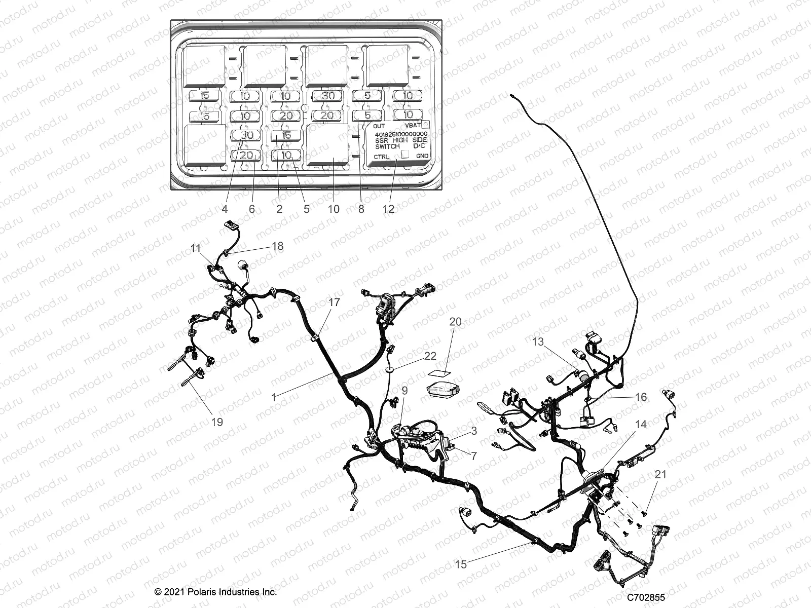 ELECTRICAL | ELECTRICAL, WIRE HARNESSES - D22P2A99A4/A99B4/E99A4/F99A4/G99A4 (C702855)