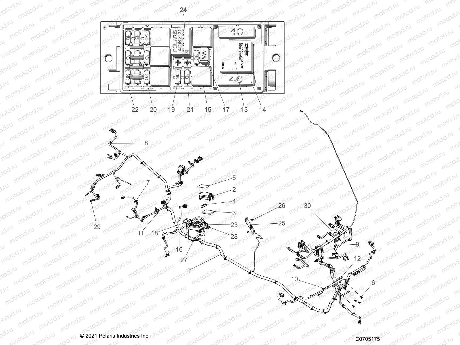 ELECTRICAL | ELECTRICAL, WIRE HARNESSES - D22P4ED4B4/FD4B4 (C0705175)