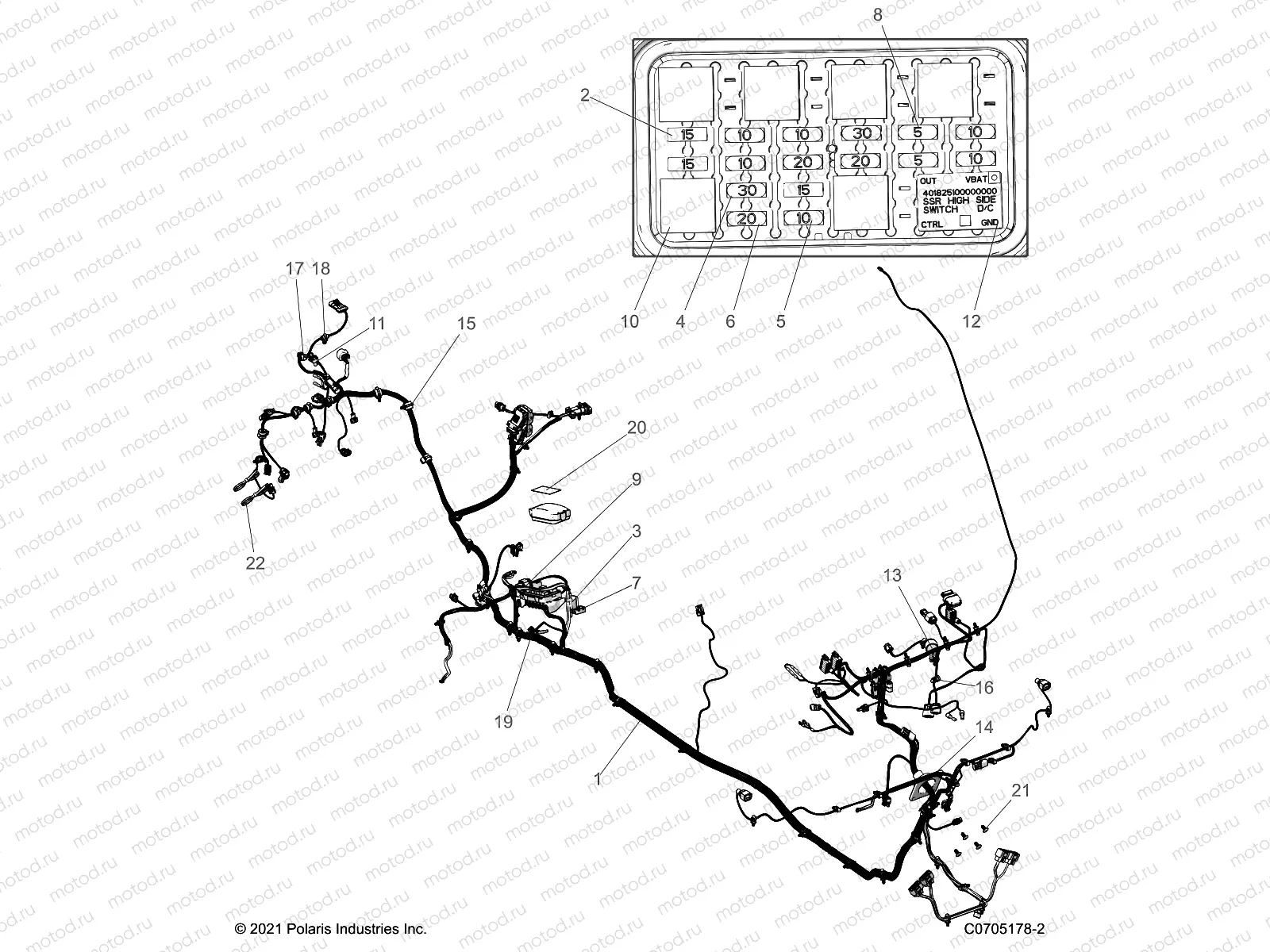 ELECTRICAL | ELECTRICAL, WIRE HARNESSES - D22P4EP99A4/B4/F99A4 (C0705178-2)