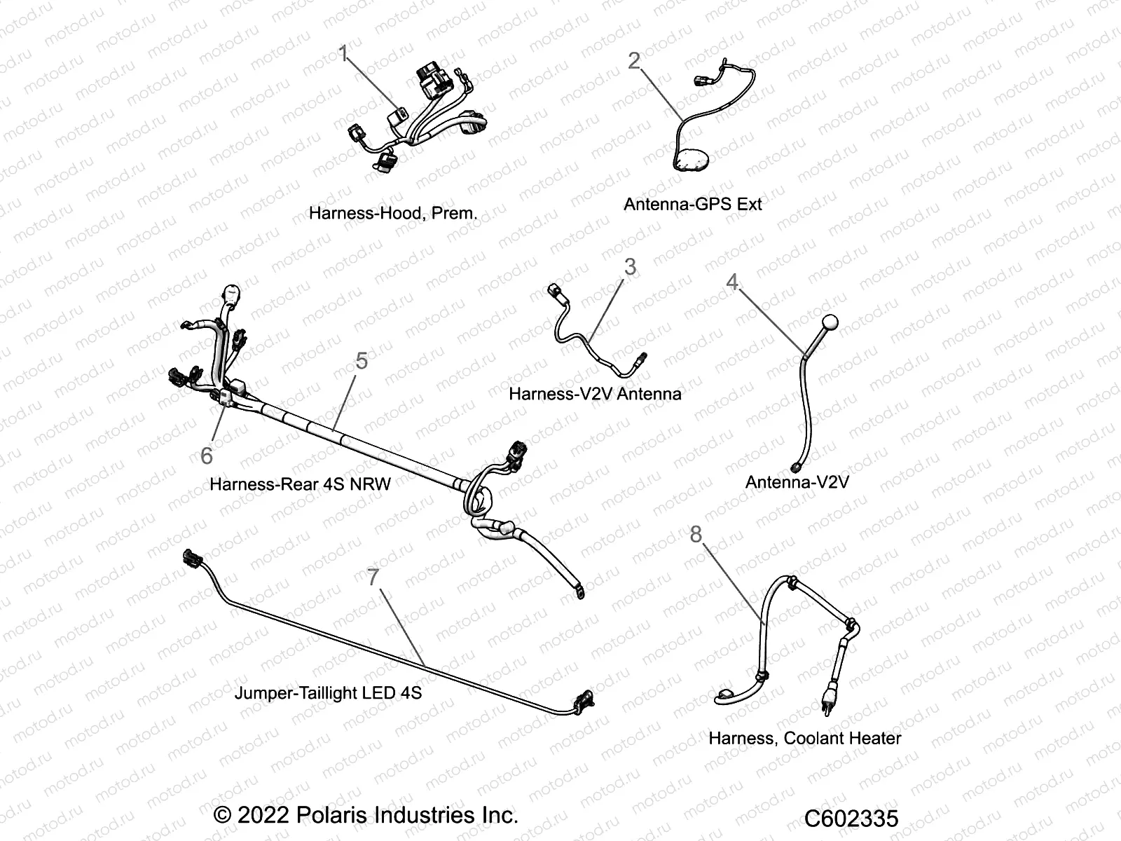 ELECTRICAL | ELECTRICAL, WIRE HARNESSES, HOOD/JUMPERS, GPS - S23TDE9FS (C602335)