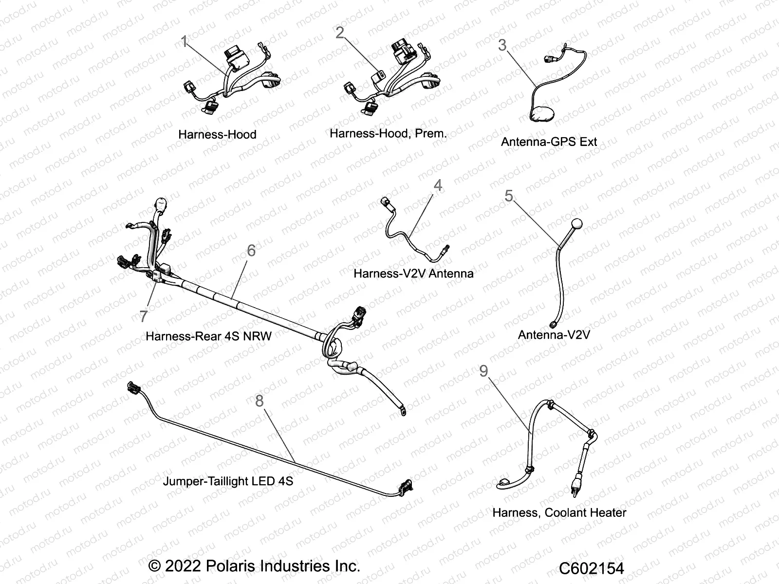 ELECTRICAL | ELECTRICAL, WIRE HARNESSES, HOOD/JUMPERS, GPS - S23TKP9FS (C602154)