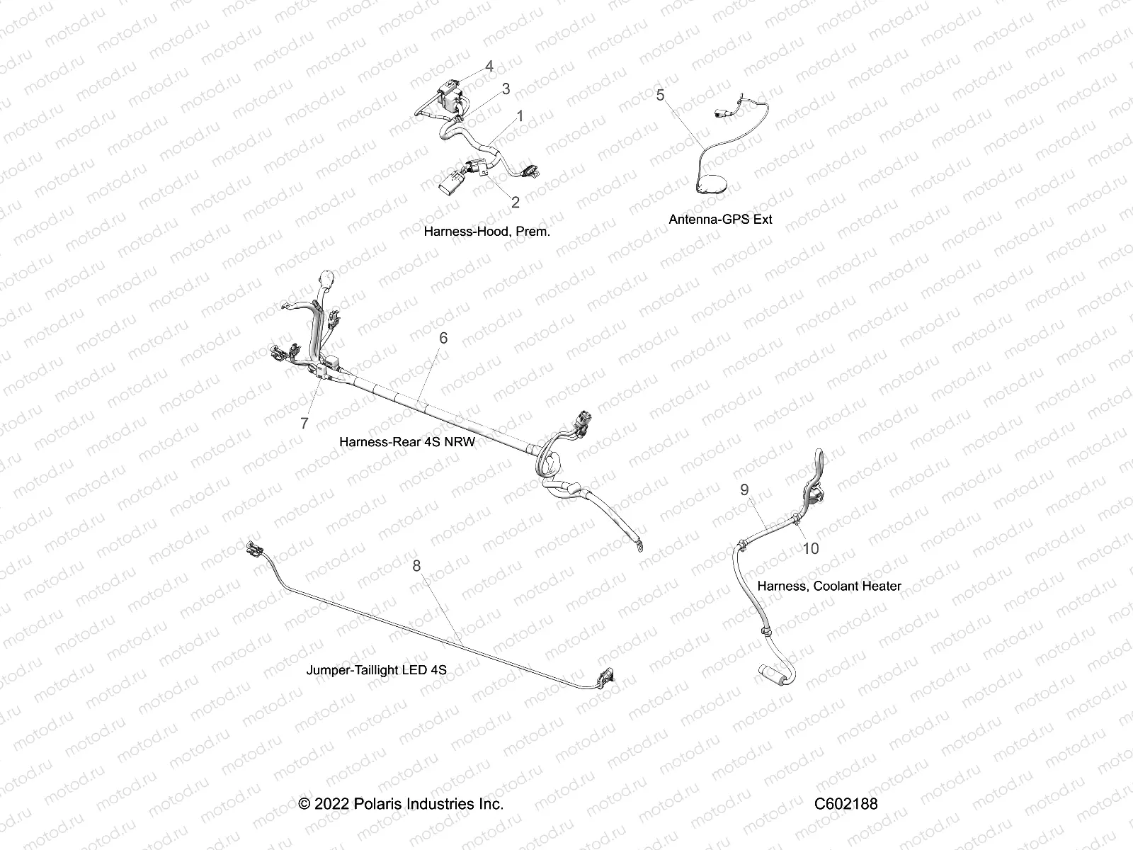 ELECTRICAL | ELECTRICAL, WIRE HARNESSES, HOOD/JUMPERS, GPS - S23TLT9FEL (C602188)
