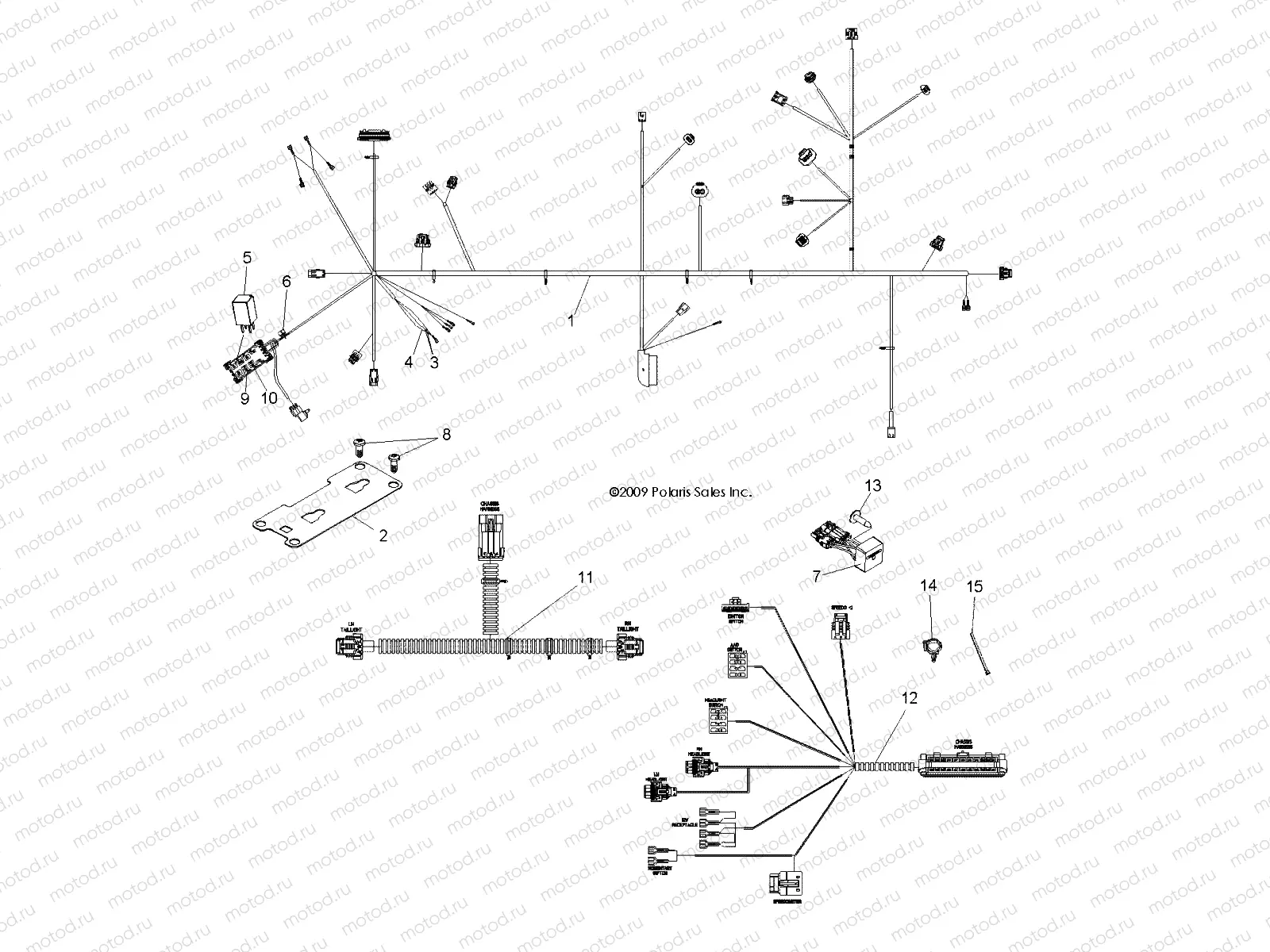 ELECTRICAL | ELECTRICAL, WIRE HARNESSES - R09HH50AG/AR (49RGRHARNESS095004X4)