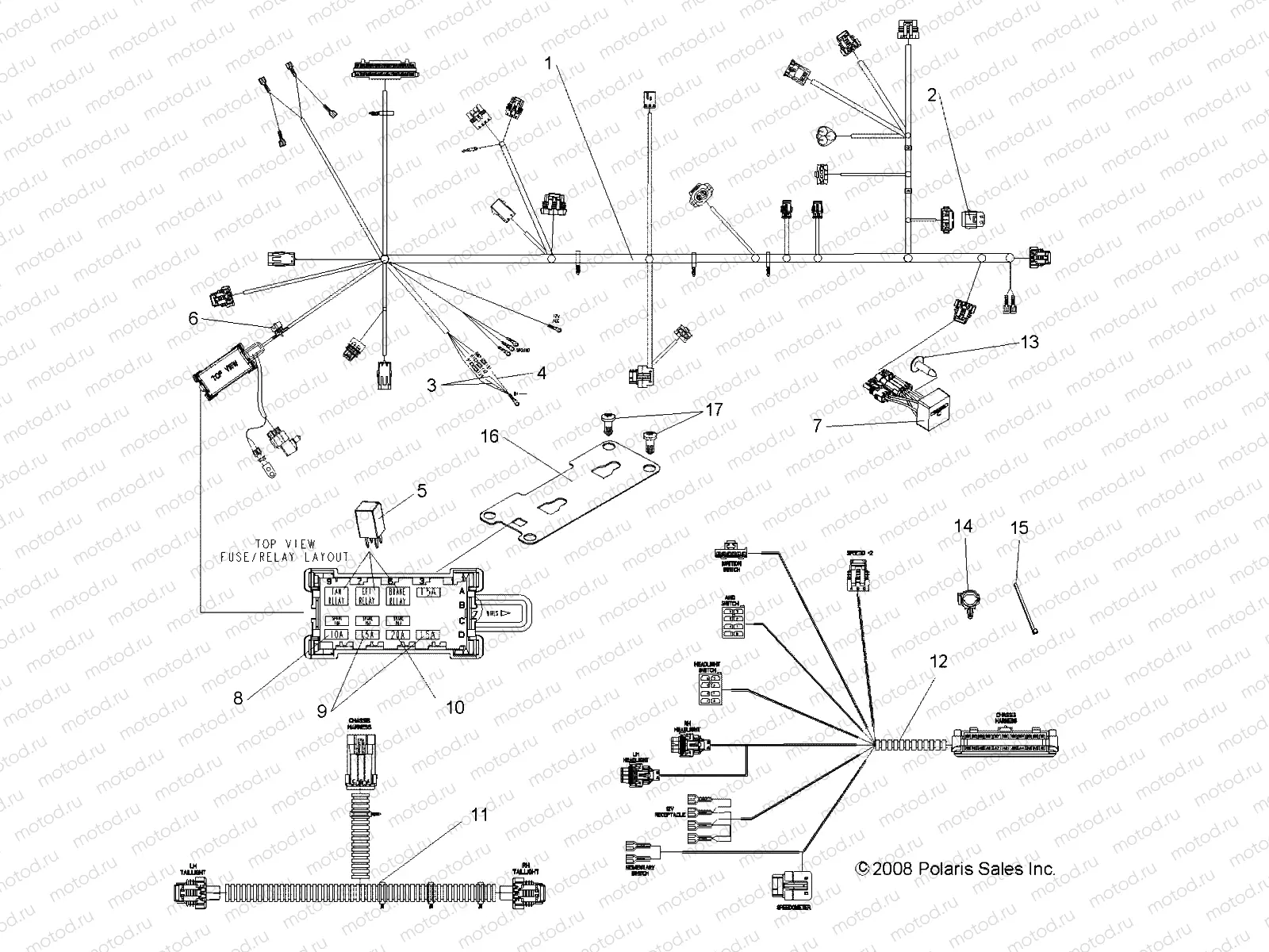 ELECTRICAL | ELECTRICAL, WIRE HARNESSES - R09HH68AB/AG/AH/AL/AM/AR (49RGRHARNESS097004X4)