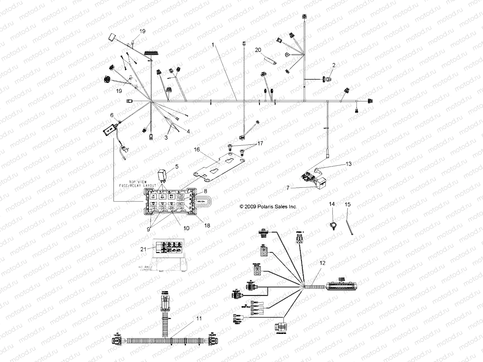 ELECTRICAL | ELECTRICAL, WIRE HARNESSES - R10TY76AG/AN/AZ (49RGRHARNESS108004X4EPS)