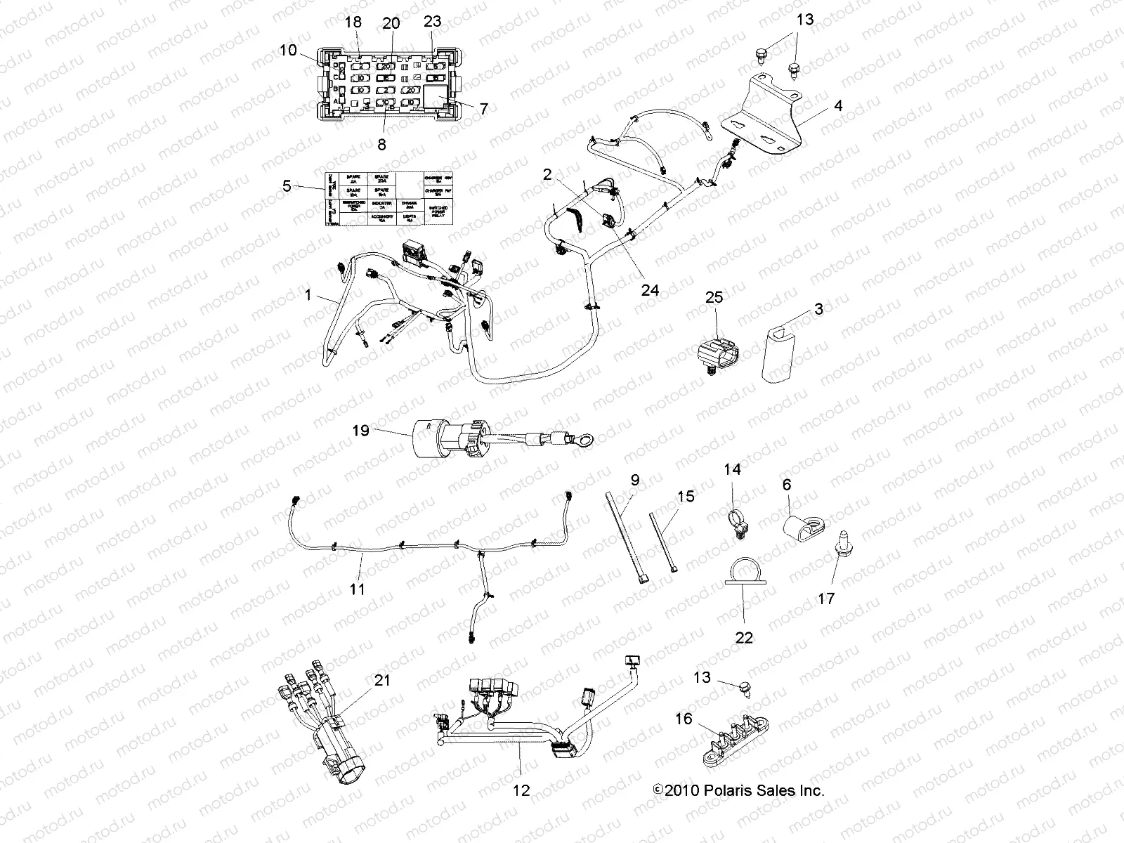 ELECTRICAL | ELECTRICAL, WIRE HARNESSES - R11RC08LG (49RGRHARNESS11LSV)