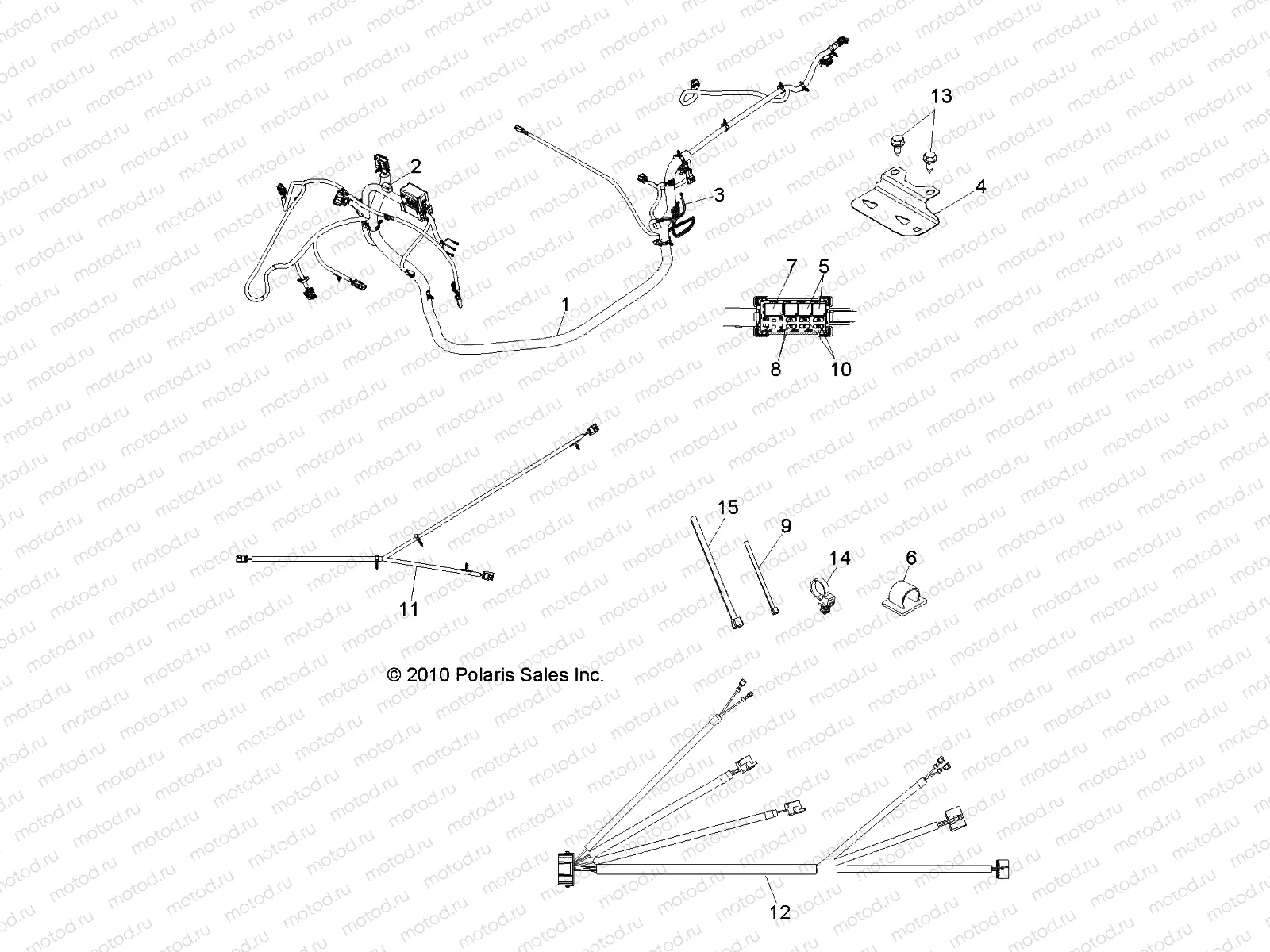 ELECTRICAL | ELECTRICAL, WIRE HARNESSES - R11RH45AG/AH/AR (49RGRHARNESS11400HO)