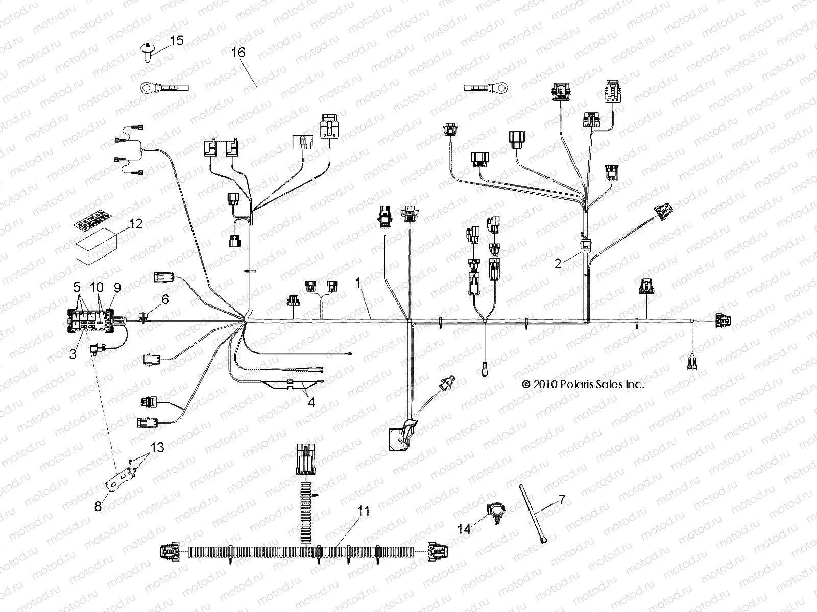 ELECTRICAL | ELECTRICAL, WIRE HARNESSES - R11TH76AB/AC/AG/AF/AH/AR (49RGRHARNESS118004X4)
