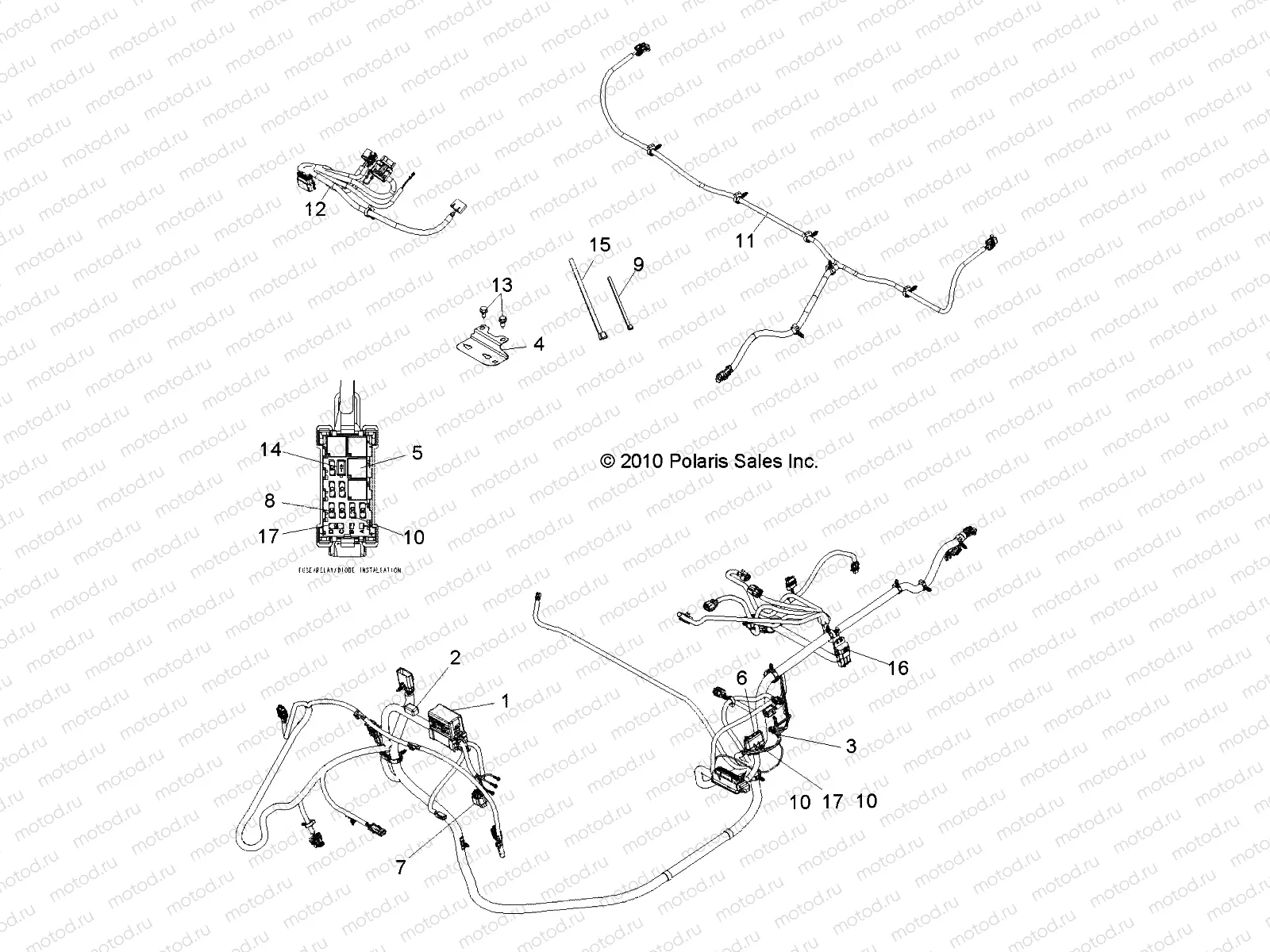 ELECTRICAL | ELECTRICAL, WIRE HARNESSES - R11WH50AG/AH/AR (49RGRHARNESS11500CREW)