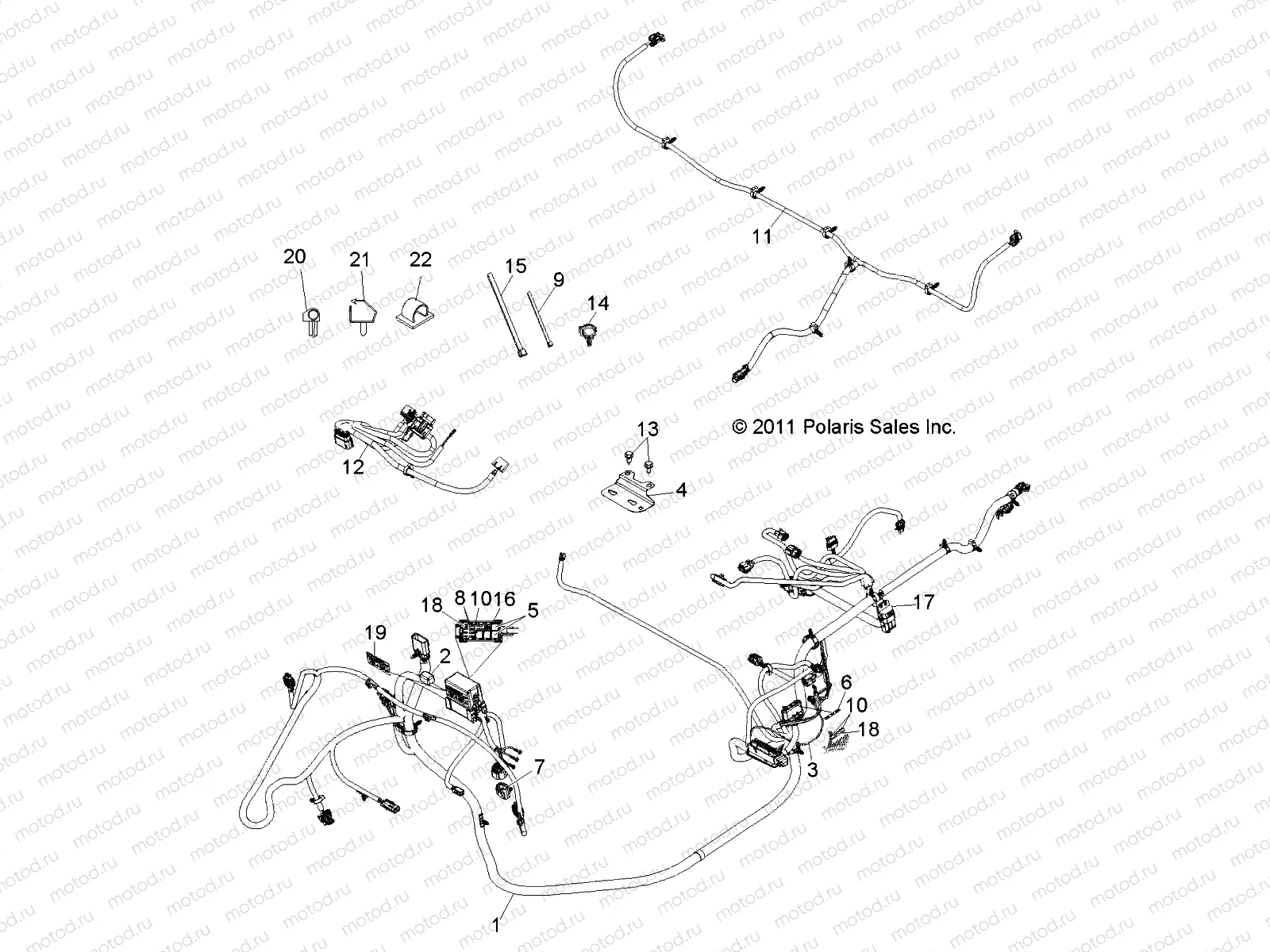 ELECTRICAL | ELECTRICAL, WIRE HARNESSES - R12RH50AG/AH/AM/AR/AZ (49RGRHARNESS12500)