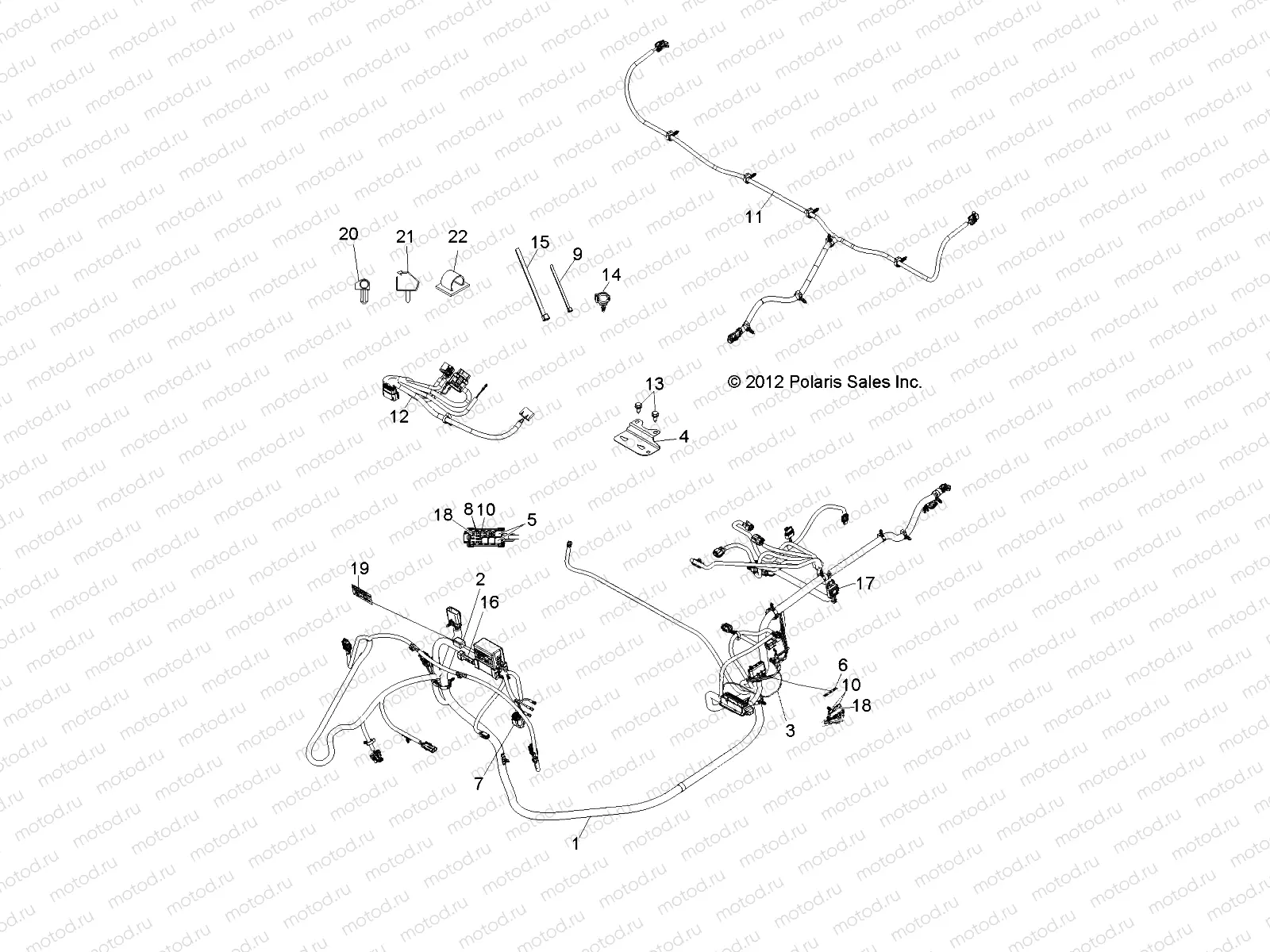 ELECTRICAL | ELECTRICAL, WIRE HARNESSES - R13RH50AG/AH/AM/AR (49RGRHARNESS13500)
