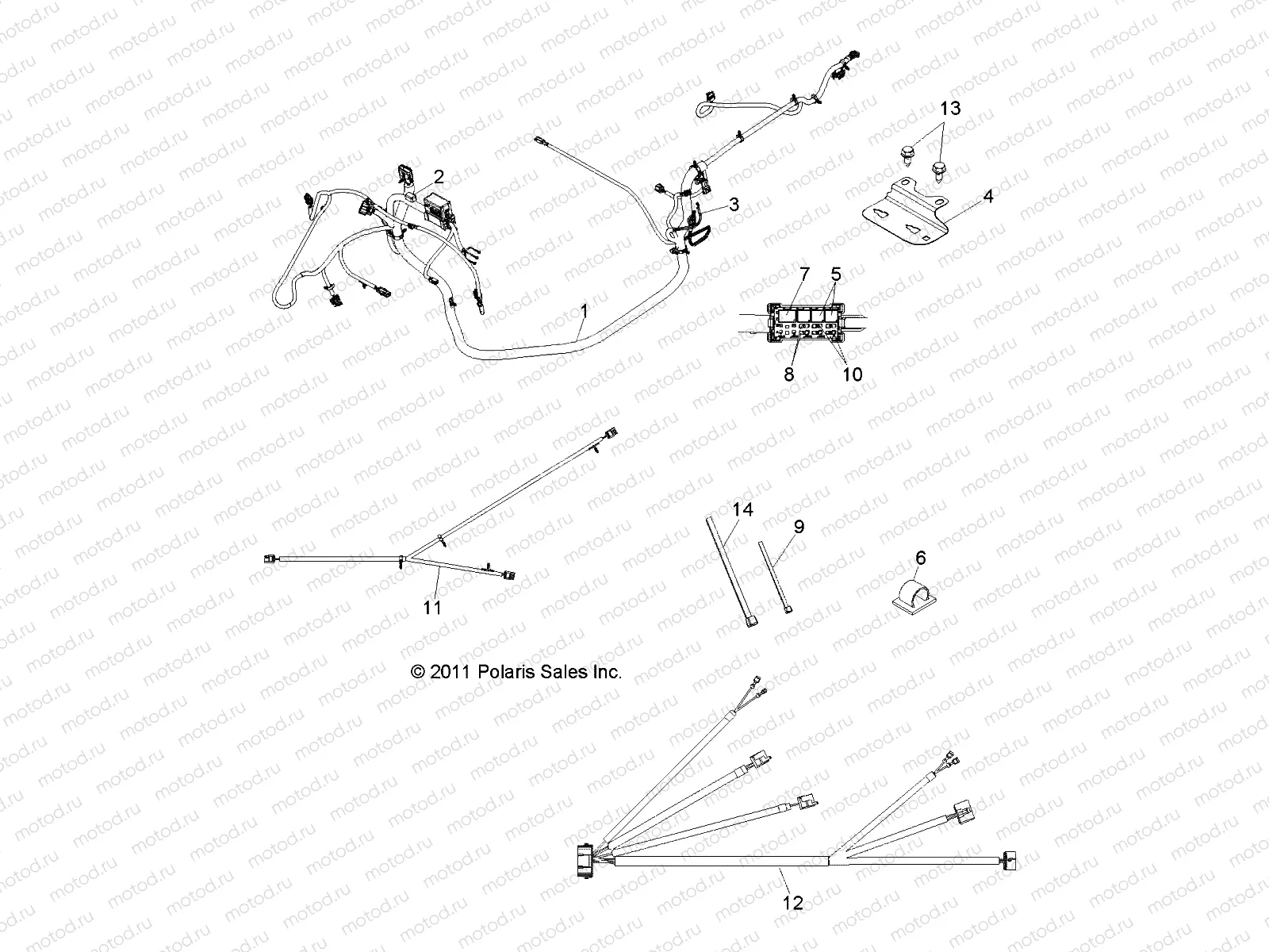 ELECTRICAL | ELECTRICAL, WIRE HARNESSES - R14RH45AA (49RGRHARNESS12400)
